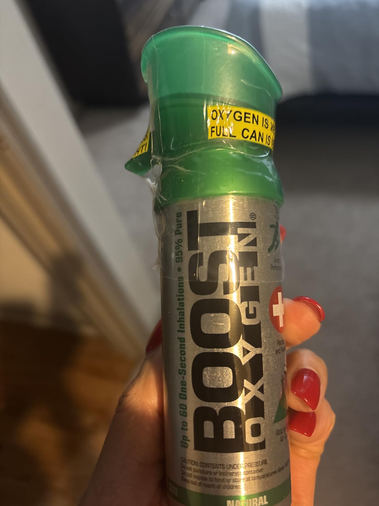 Boost Oxygen Pocket Size Natural 3L Canister | Respiratory Support for Aerobic Recovery, Altitude, Performance & Health (2 Pack) customer photo 2