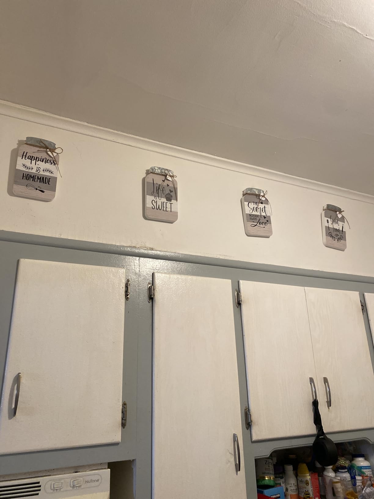 Old Shack Collection - Kitchen Wall Decor Set of 4 - Durable Kitchen Wall Art - Refined Kitchen Decor to Elevate Your Home, Crafted for Lasting Style, Each sign: 8×5 in customer photo 2