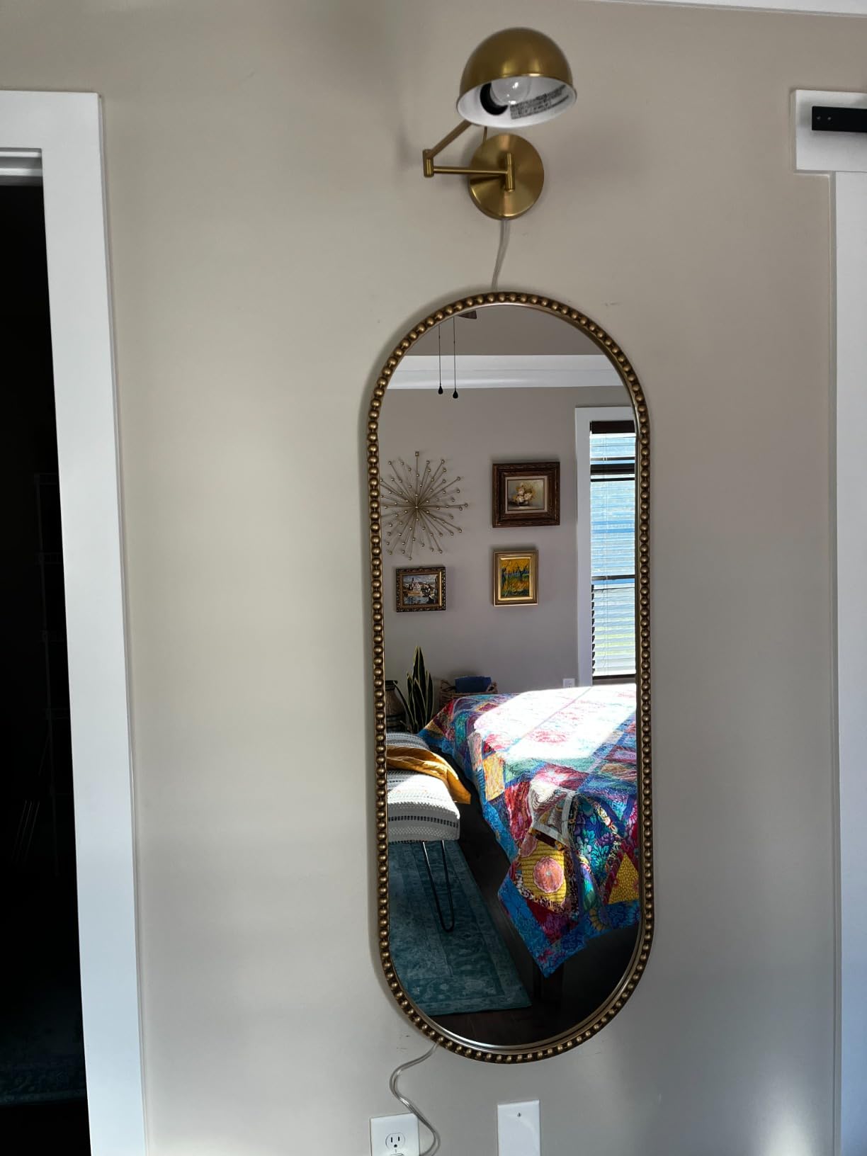 Arched Wall Mirror for Bathroom, 30