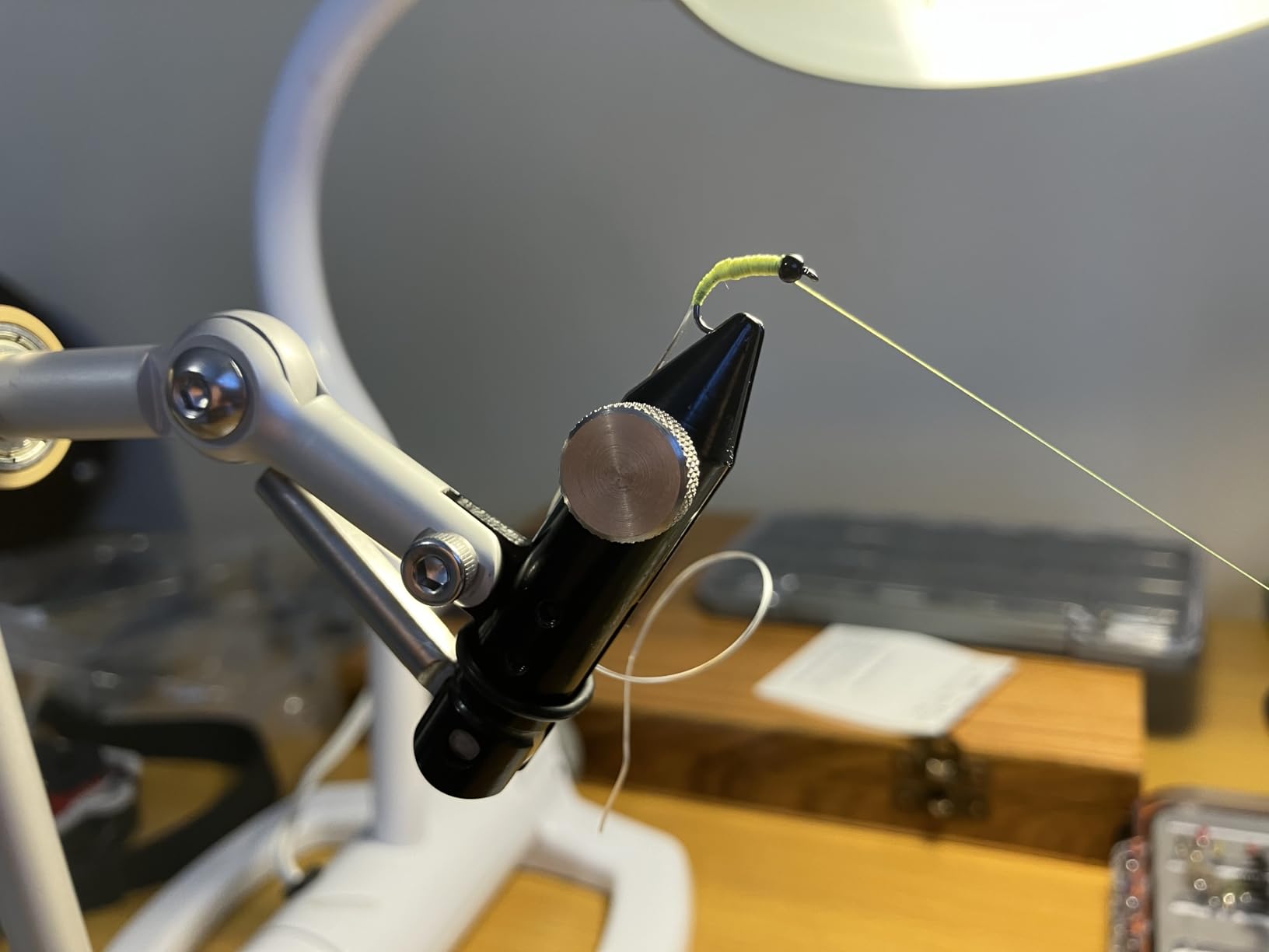Kingfisher Fly Fishing Clarkfork True Rotary Fly Tying Vise, Gold customer photo 2