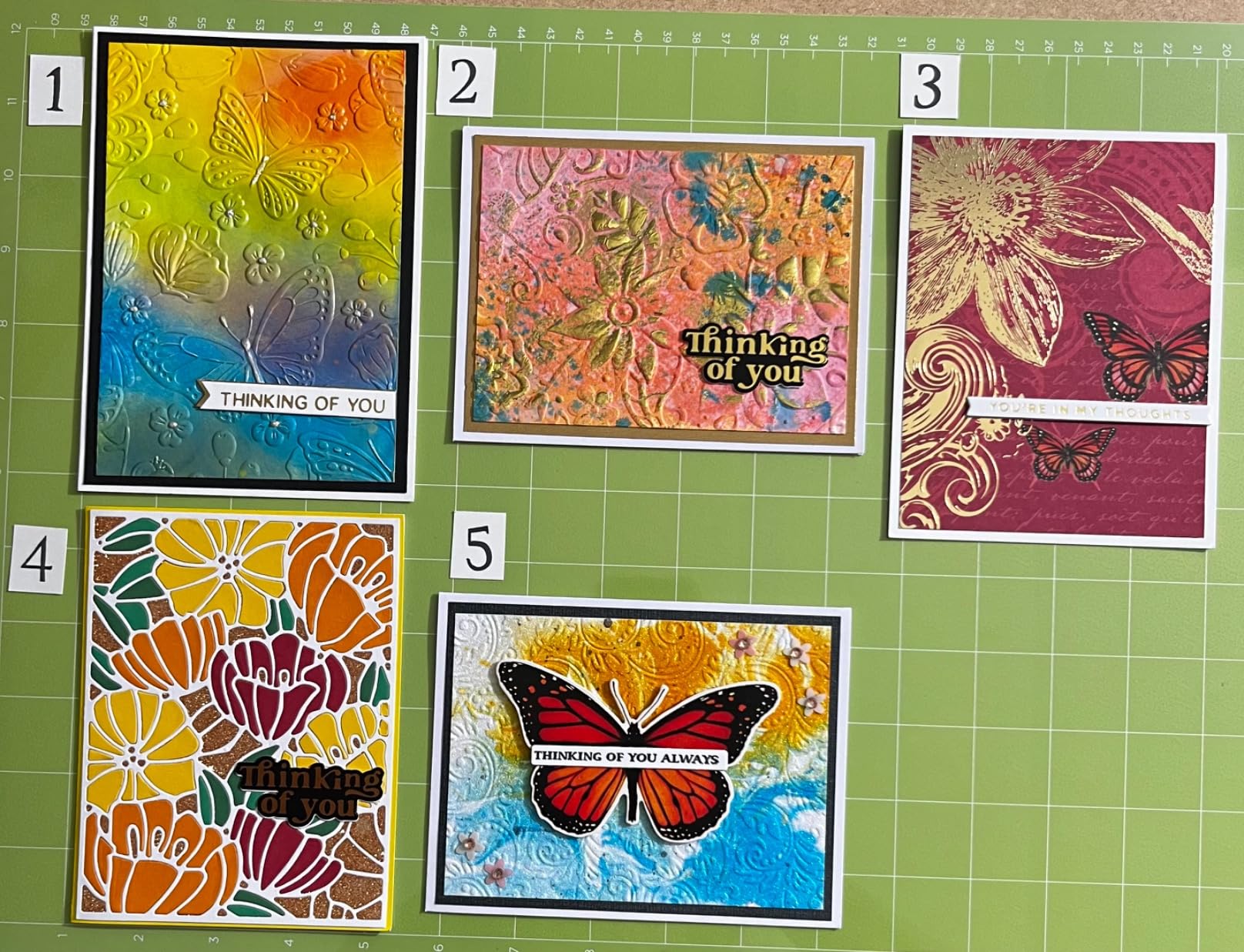 Spellbinders E3D-055 Beautiful Butterflies 3D Embossing Folder from The Stylish Ovals Collection customer photo 1