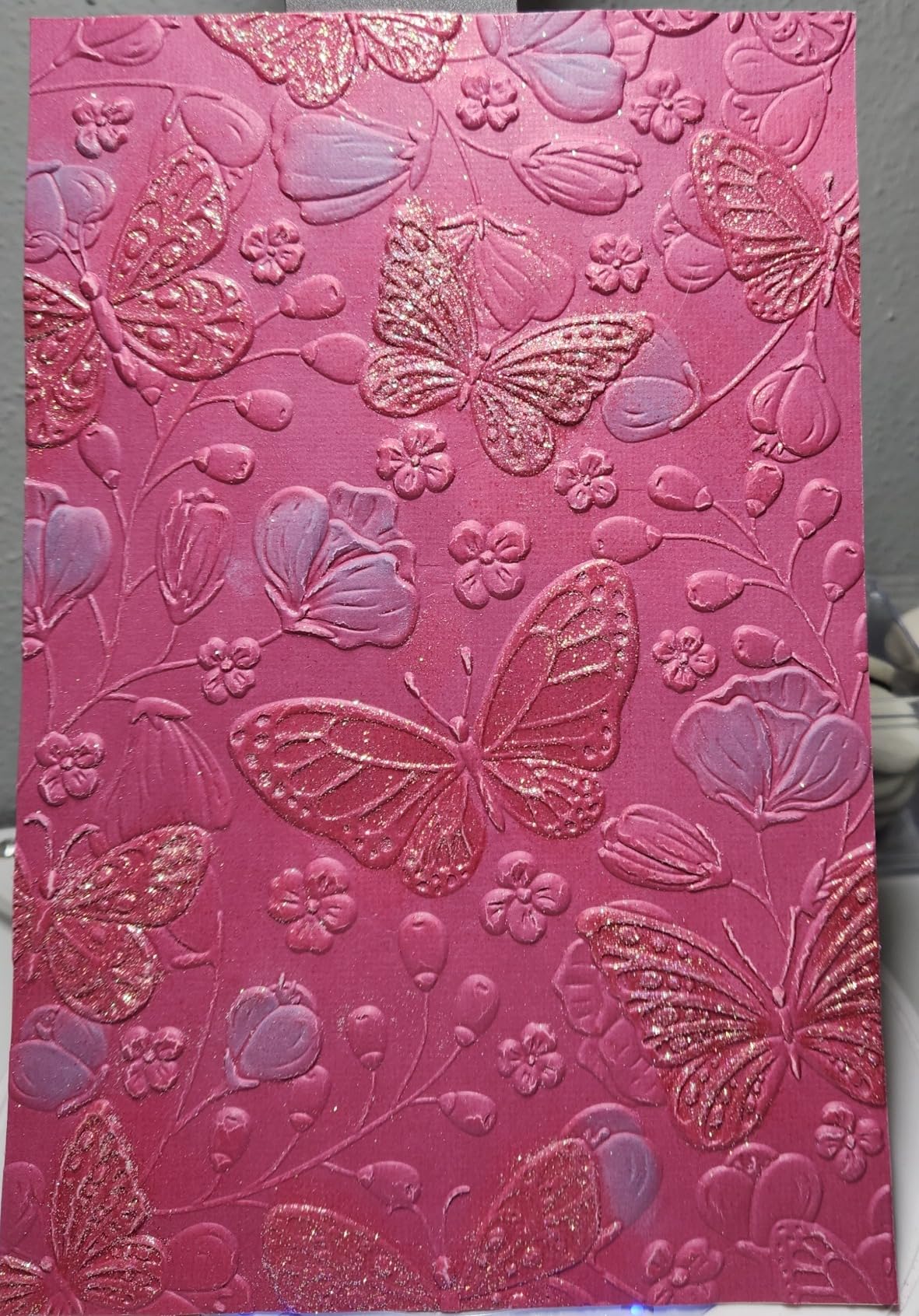 Spellbinders E3D-055 Beautiful Butterflies 3D Embossing Folder from The Stylish Ovals Collection customer photo 2