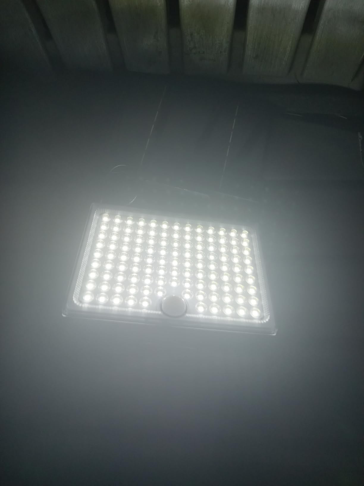JACKYLED Solar Lights Outdoor with Motion Sensor, 113LED Cool White Solar Flood Lights, Waterproof Dusk to Dawn Solar Powered Security Spot Lights for Porch Patio Yard Garage, 1 Pack customer photo 1
