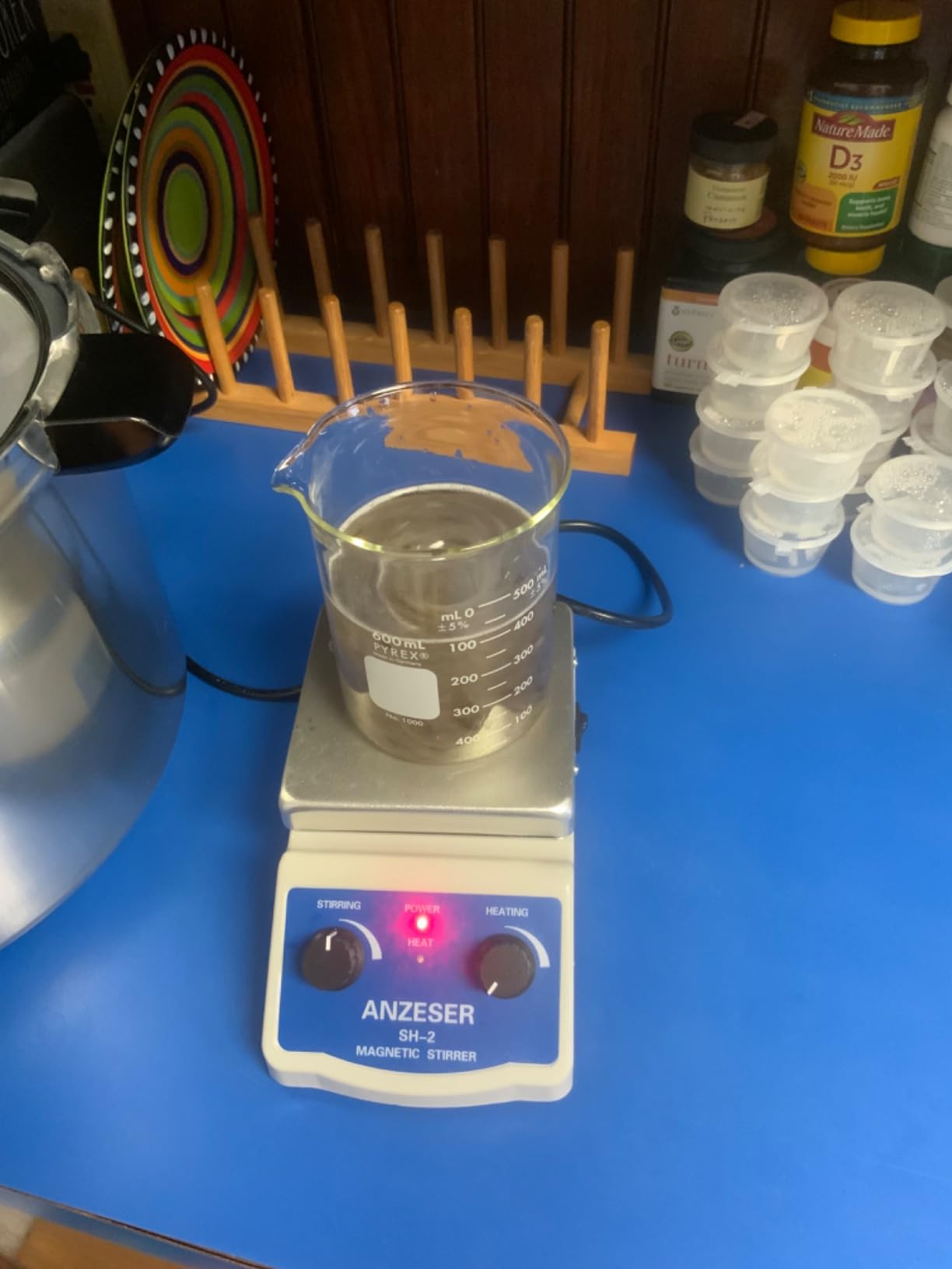 Magnetic Stirrer Hot Plate w/Stir Bar, 100-2000rpm Magnetic Hotplate Stirrer, 180W Heating Power Hot Plate Stirrer, Max 520F Hot Plate with Magnetic Stirrer customer photo 2