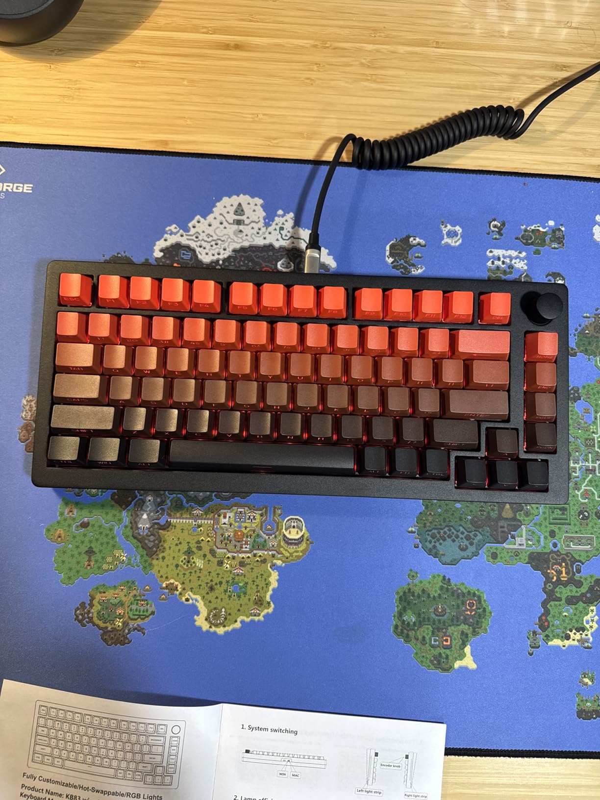 XVX PBT Keycaps - Side Print Keycaps 60 65 75 100 Percent, Double Shot Shine Through Custom Key caps, Black 136 Keys Set, OEM Profile, Minimalist Style Phantom for Cherry Gateron MX Switche Keyboard customer photo 2