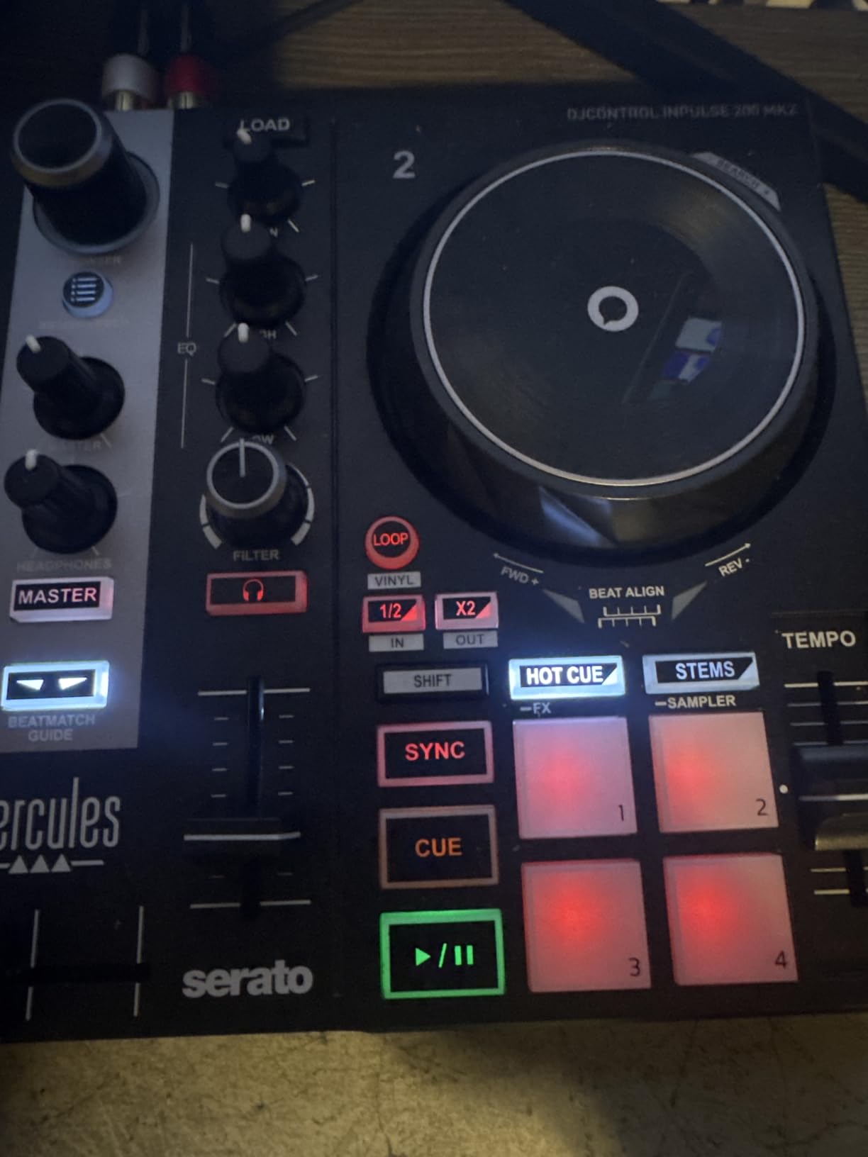 Hercules DJControl Inpulse 200 MK2 - Ideal DJ Controller for Learning to Mix - Software and Tutorials Included customer photo 2