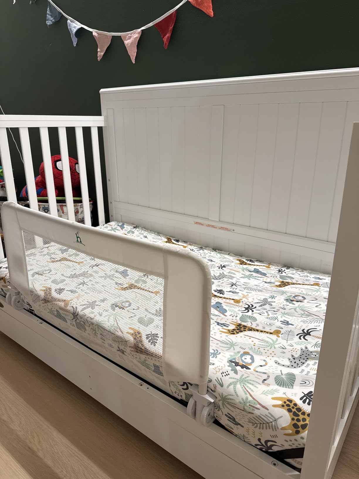 Yoofoss Baby Crib Sheets for Boys Girls, Fitted Crib Sheet 2 Pack for Standard Crib and Toddler Mattress, Super Soft Microfiber Baby Sheet 28x52x8in(Green+Leaf) customer photo 1