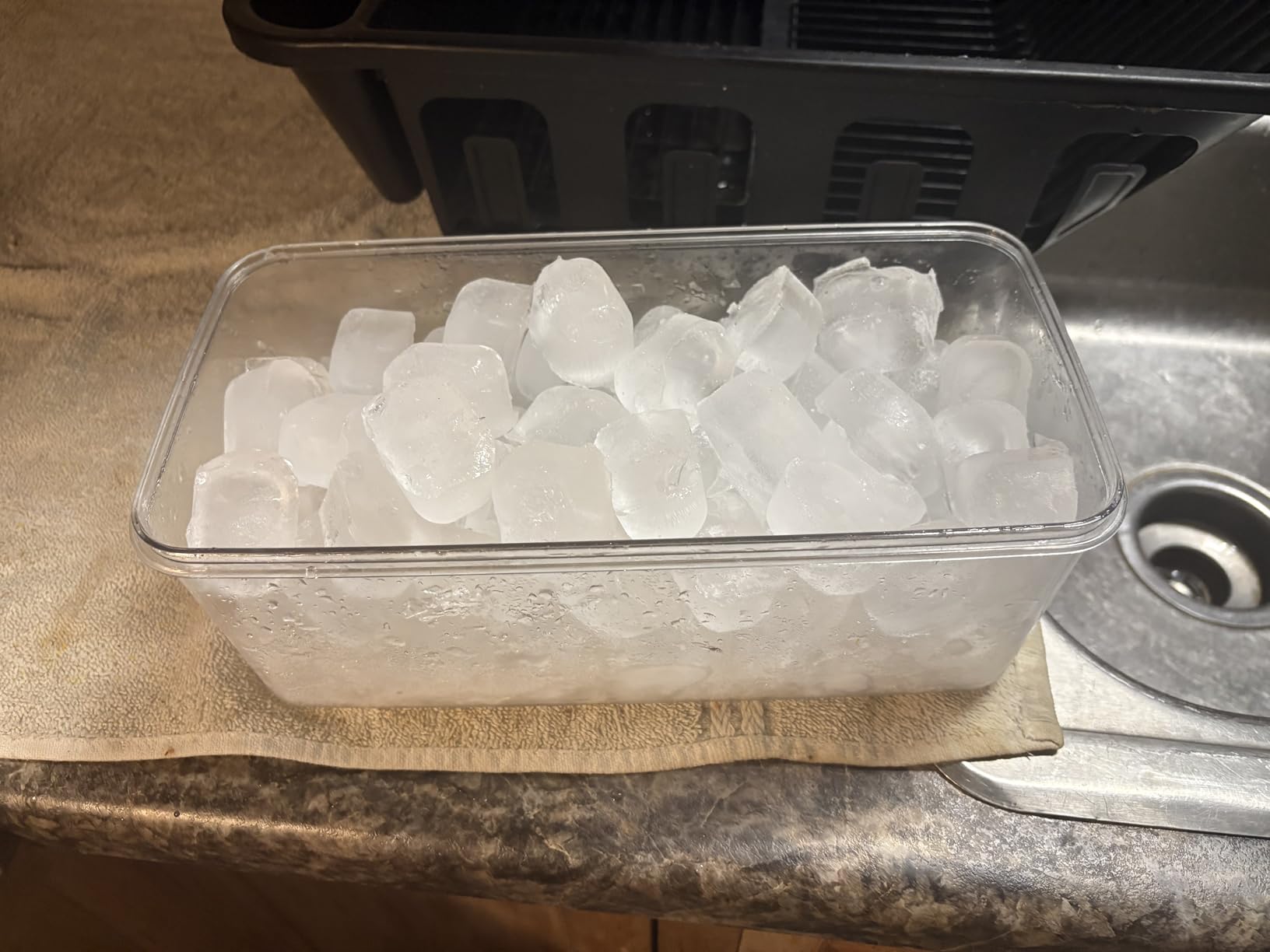 ChefAide Ice Cube Tray with Lid, 4 Packs 56 Cubes Durable Stackable Ice Cube Trays for Freezer with Removable Lids, Easy-Release Plastic & Silicone Ice Tray for Cocktail, Coffee customer photo 2