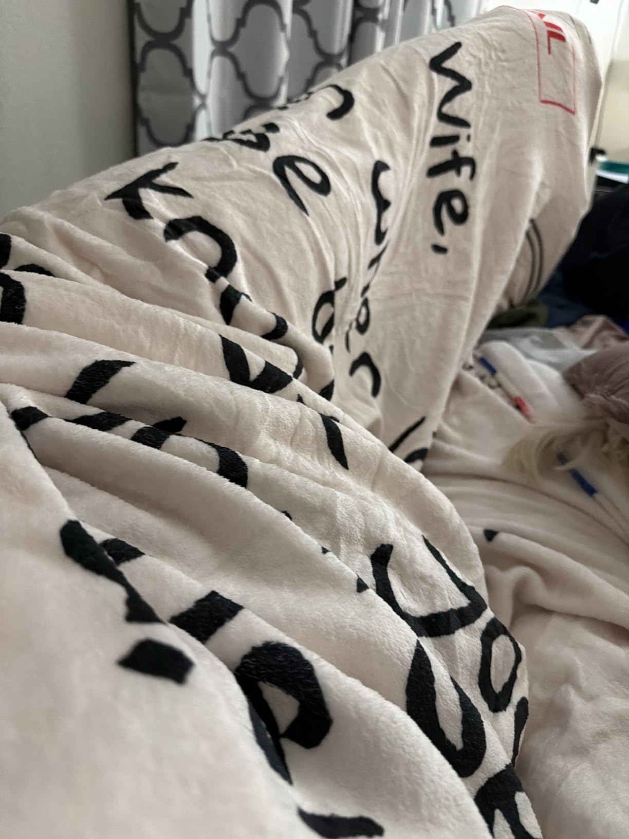 Throw Blankets Anniversary Birthday Gift for Mom from Daughter Son, Dear Mom Blanket for Mother's Day, Super Soft Flannel Throw Blankets for Christmas Valentines Day for Bed Couch(50x60) customer photo 1