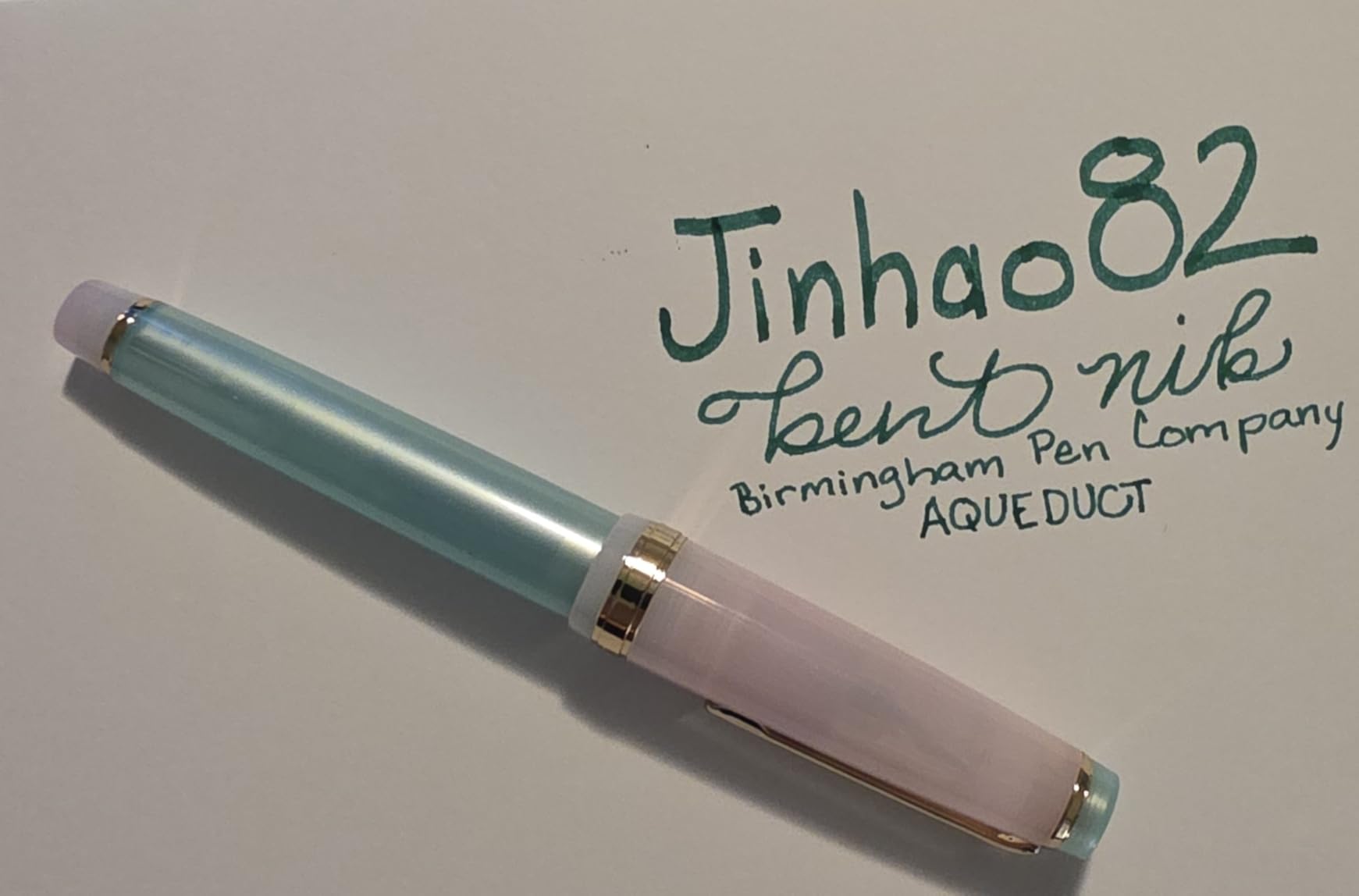 Jinhao 82 Acrylic Fountain Pen, Iridium Extra Fine Nib with Ink Converter customer photo 1