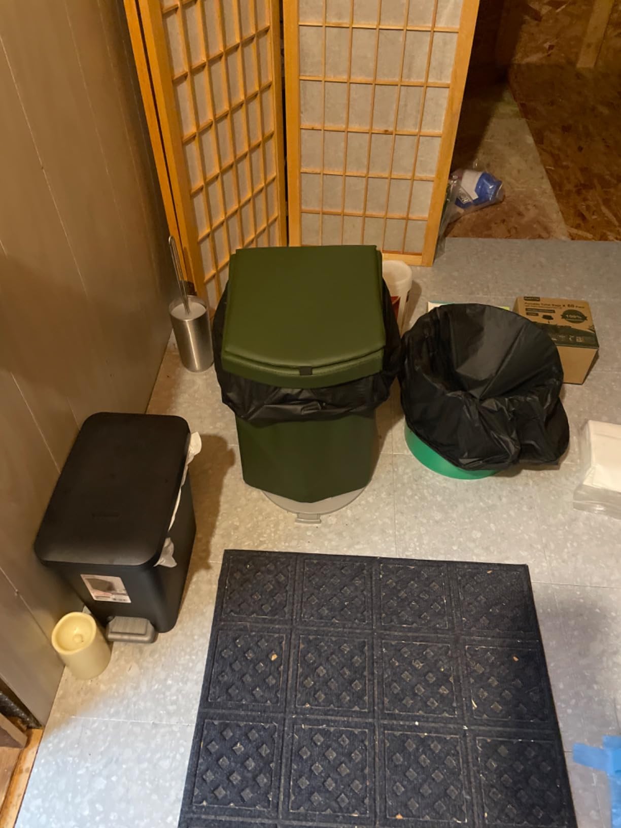 2026 Upgraded XL Portable Toilet for Adults,Tall Camping Toilet with Lid and Convenient Carry Bag, Portable Potty for Camping, Hiking, Car Travel,Truck, RV, Boating, Road Trips, Beach (Black, 16.5''H) customer photo 2