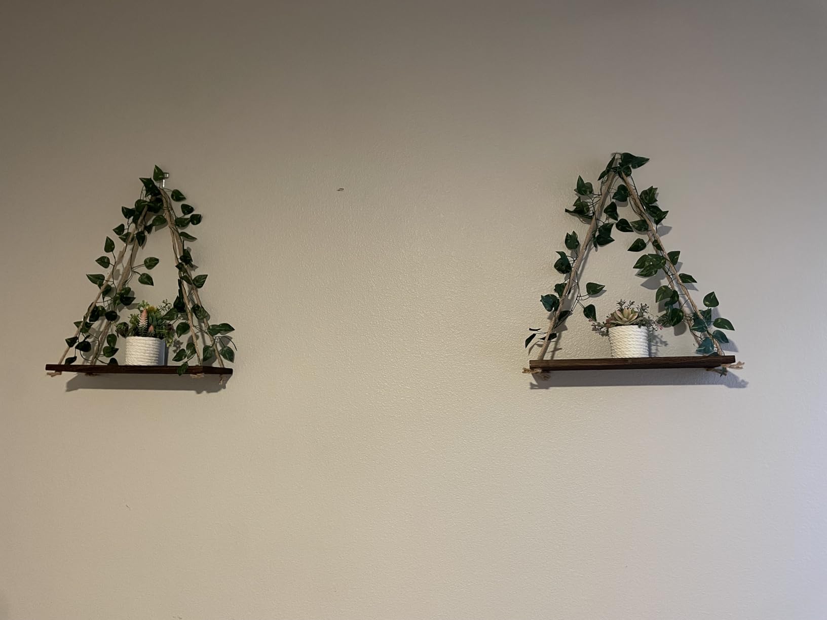 Floating Shelves for Wall, Plant Wall Decor, Hanging Shelf, Cottage Core Decor, Room Decor Aesthetic, Trinket Shelf, Hanging Shelves, Floating Shelves for No Drilling, Two-Piece Set customer photo 1