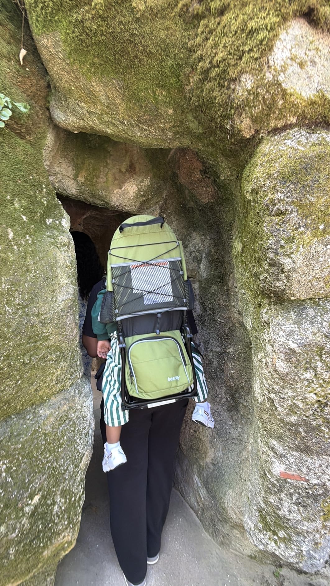 besrey Baby Backpack Carrier, Toddler Hiking Backpack with Safety 3-Height Seat, Adjustable Straps & Waist Belt, Foldable Frame Lightweight Large Capacity Child Carrier for Hiking (Army Green) customer photo 2