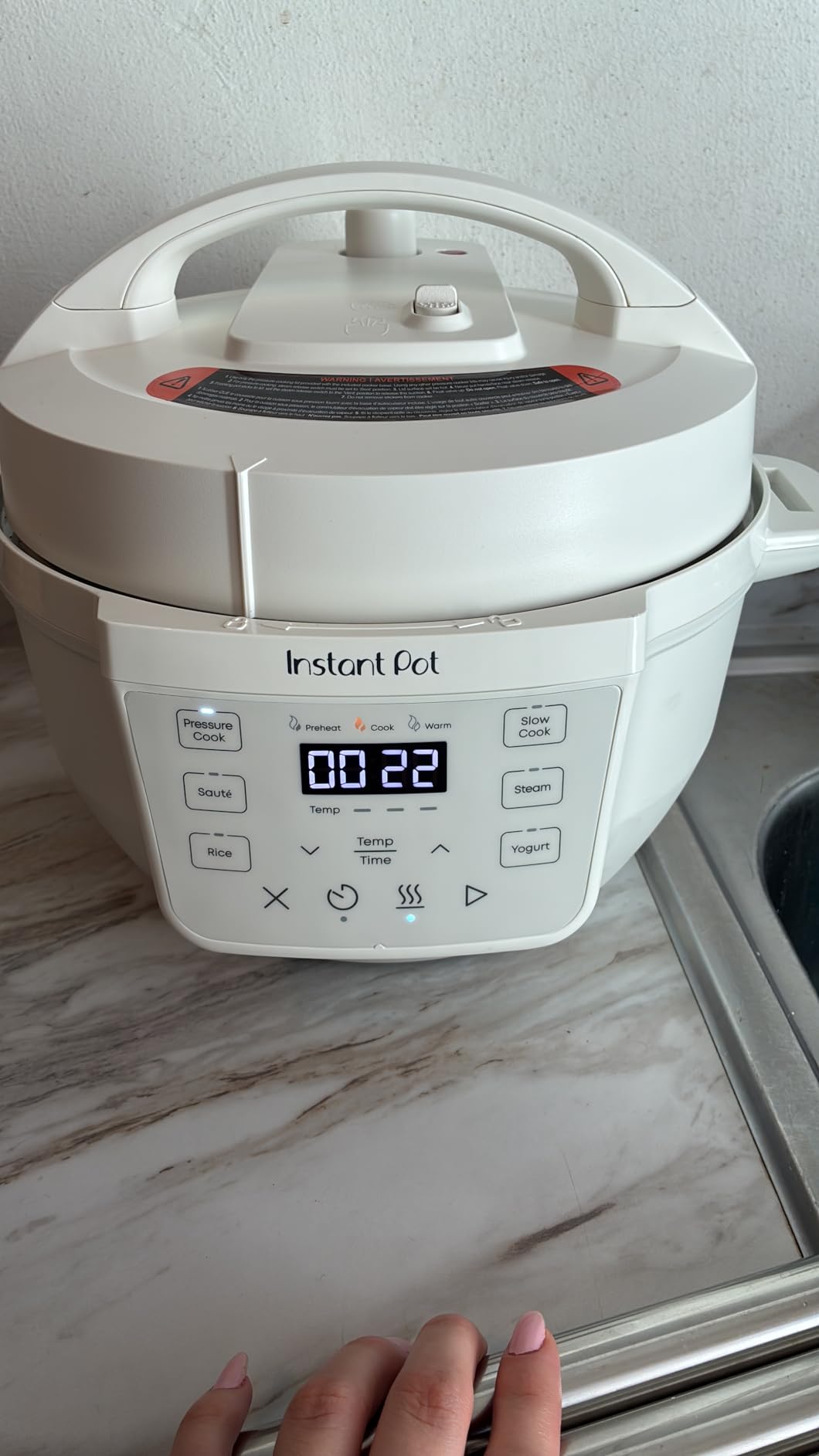 Instant Pot 7.5QT RIO Wide, 7-in-1 Electric Multi-Cooker, Pressure Cooker, Slow Cook, Rice, Steamer, Sauté, Yogurt & Warmer, Wide Base, Large Searing Base, WhisperQuiet Steam Release customer photo 1