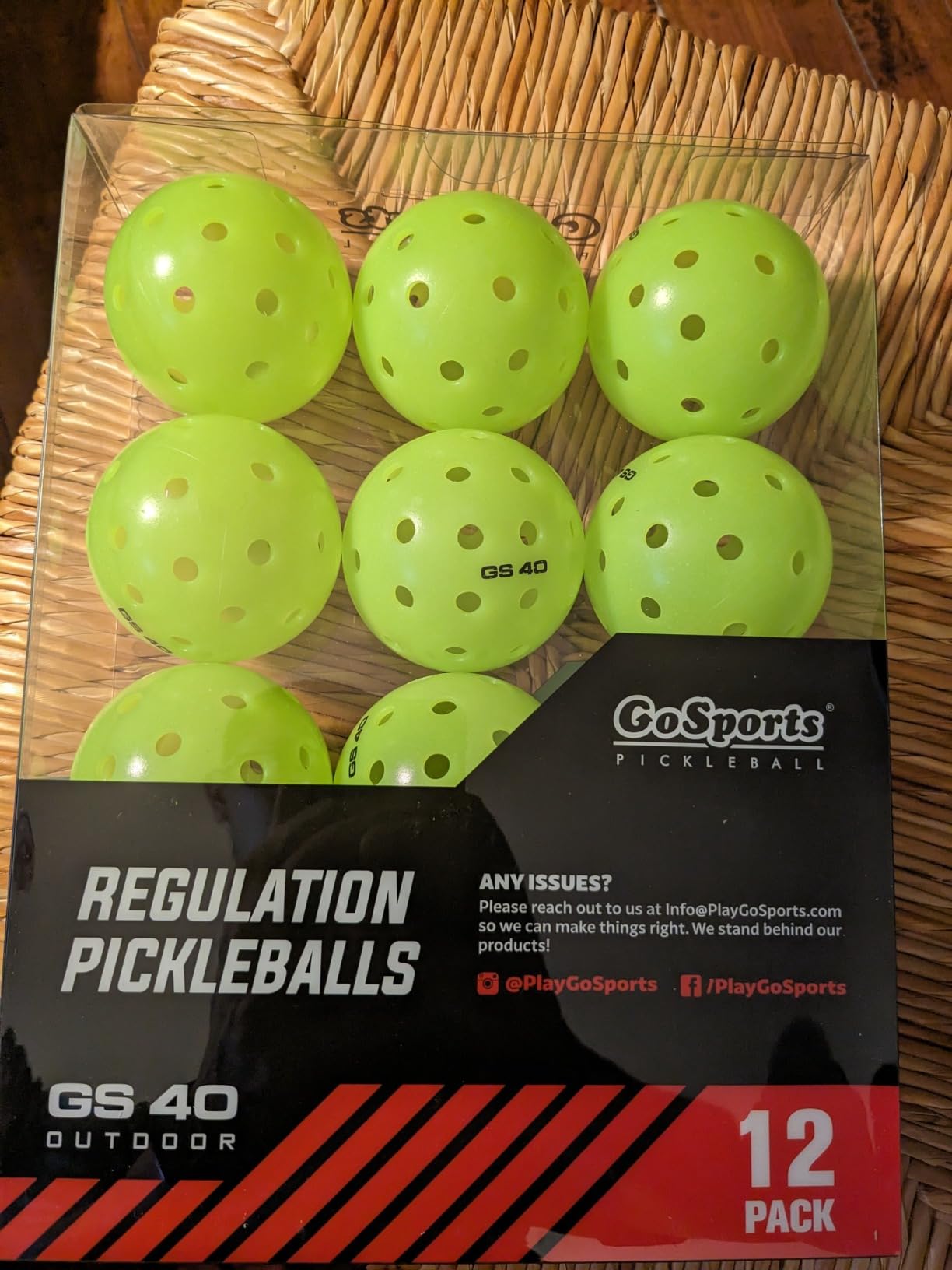 GoSports GS 40 Pickleball Balls - 4, 12, or 36 Pack of Regulation USAPA Pickleballs customer photo 2
