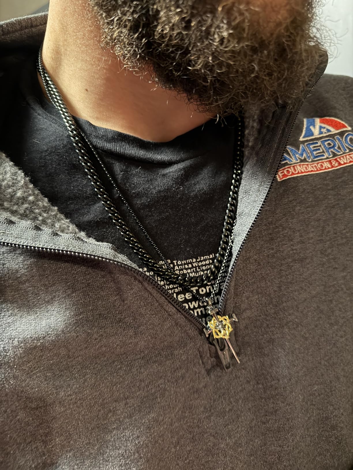 Love You This Much Promise Cuban Chain Necklace for Him, 7mm Thick, Sentimental Gift for Him, BF Gift for Birthday, Gift Ideas for Boyfriend customer photo 1