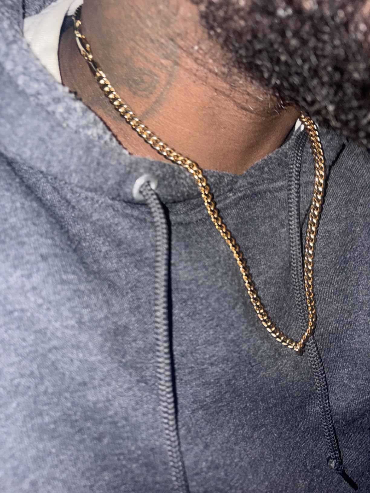 Love You This Much Promise Cuban Chain Necklace for Him, 7mm Thick, Sentimental Gift for Him, BF Gift for Birthday, Gift Ideas for Boyfriend customer photo 2