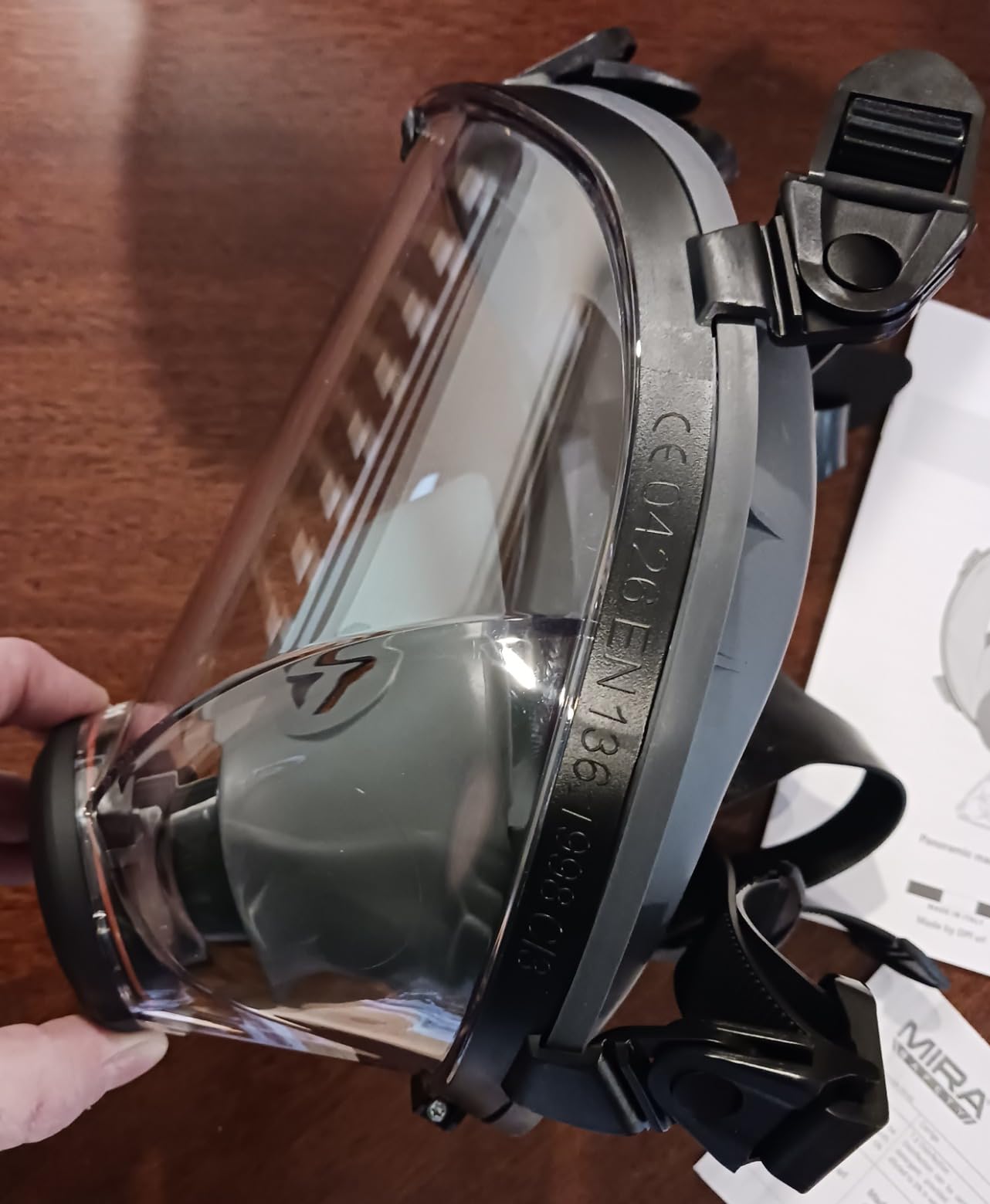 MIRA Safety CM-I01 Full-Face Industrial-Grade Gas Mask with 40mm NATO Filter Compatibility and Advanced Valve Design customer photo 2