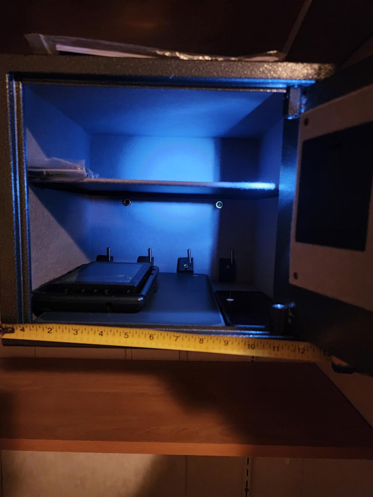 BILLCONCH Smart Gun Safe for Multiple Pistols - Automatic Lock Safe Box with LCD Display/Voice Guide customer photo 1