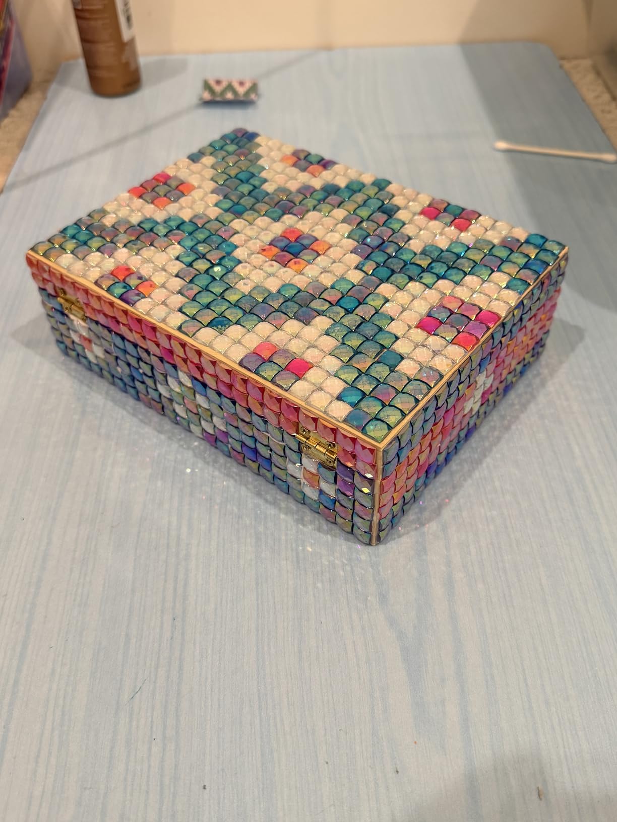 PURPLE LADYBUG Jewelry Box Craft for Girls 8-12 6-8 - Birthday Gift for 7 8 9 10 11 12 Year Old Girl, Fun Mosaic Arts and Crafts for Kids Ages 8-12, Girls Toys 8-10 customer photo 2