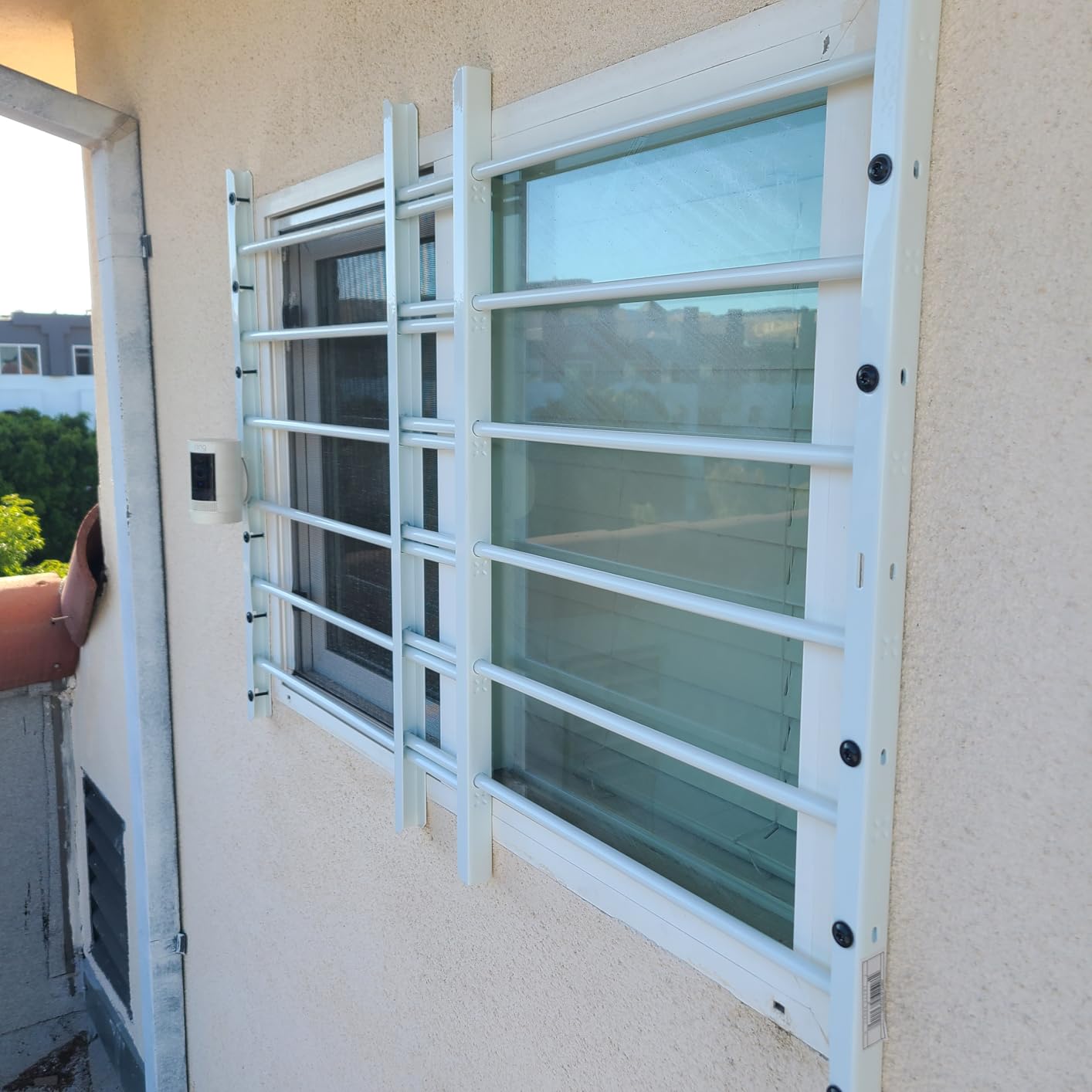 Grisham AWG Fixed Window Security Bars, (White, 3Bars) 14 3/4