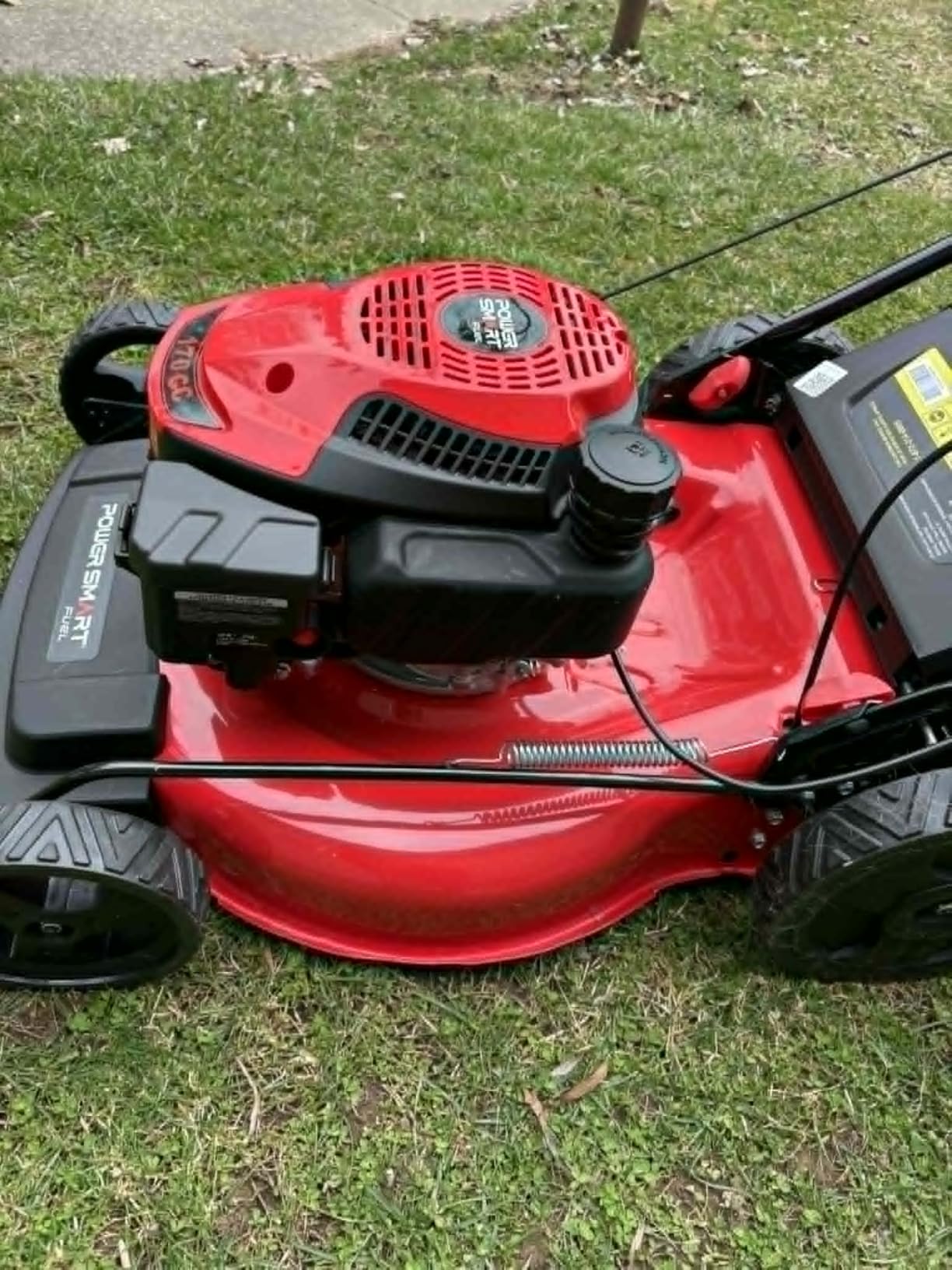 PowerSmart Self Propelled Gas Lawn Mower 21-inch with 170cc 4-Cycle OHV Engine, 3-in-1 Walk-Behind Lawn Mower with 5 Adjustable Heights customer photo 1