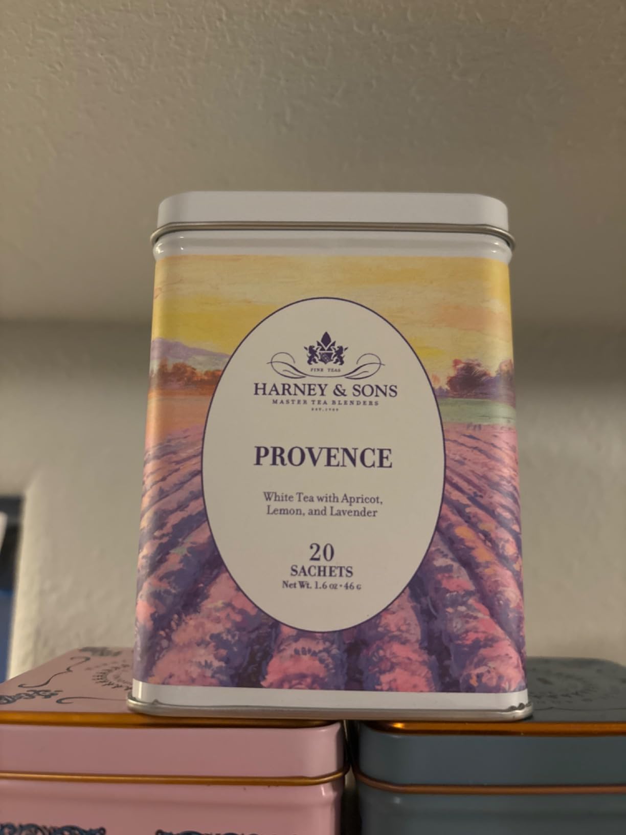 Harney & Sons Provence Tea, White Tea with Flavors of Apricot, Lemon and Lavender customer photo 1