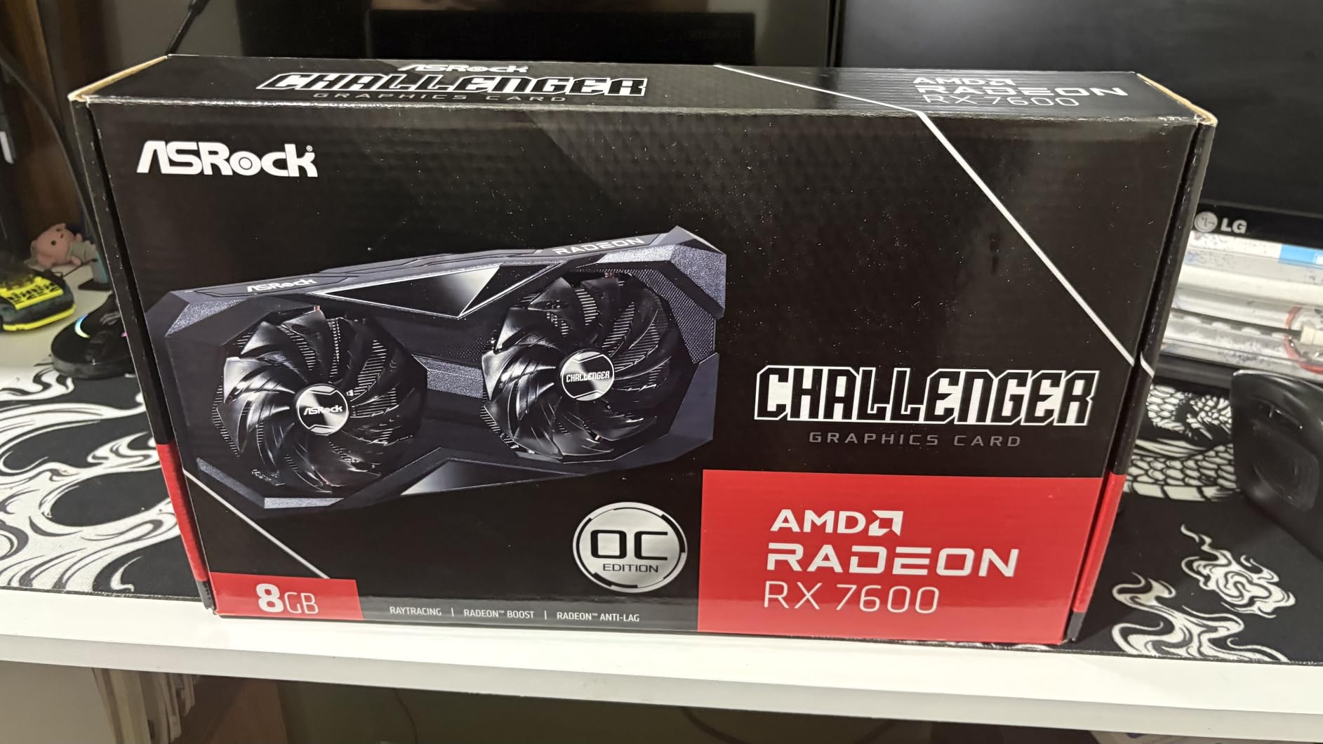 ASRock Radeon RX 7600 Challenger 8GB OC Graphics Card, AMD RDNA 3 Architecture, 8GB GDDR6 customer photo 1