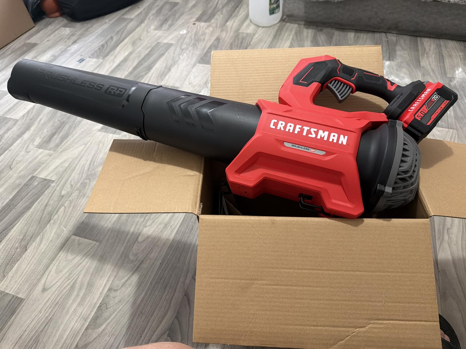 CRAFTSMAN Leaf Blower Cordless with Battery and Charger V20 RP, Up to 110 MPH Power, Handheld Electric Leaf Blower, Brushless Motor, Lightweight, 5.0Ah (CMCBL730P1) customer photo 1