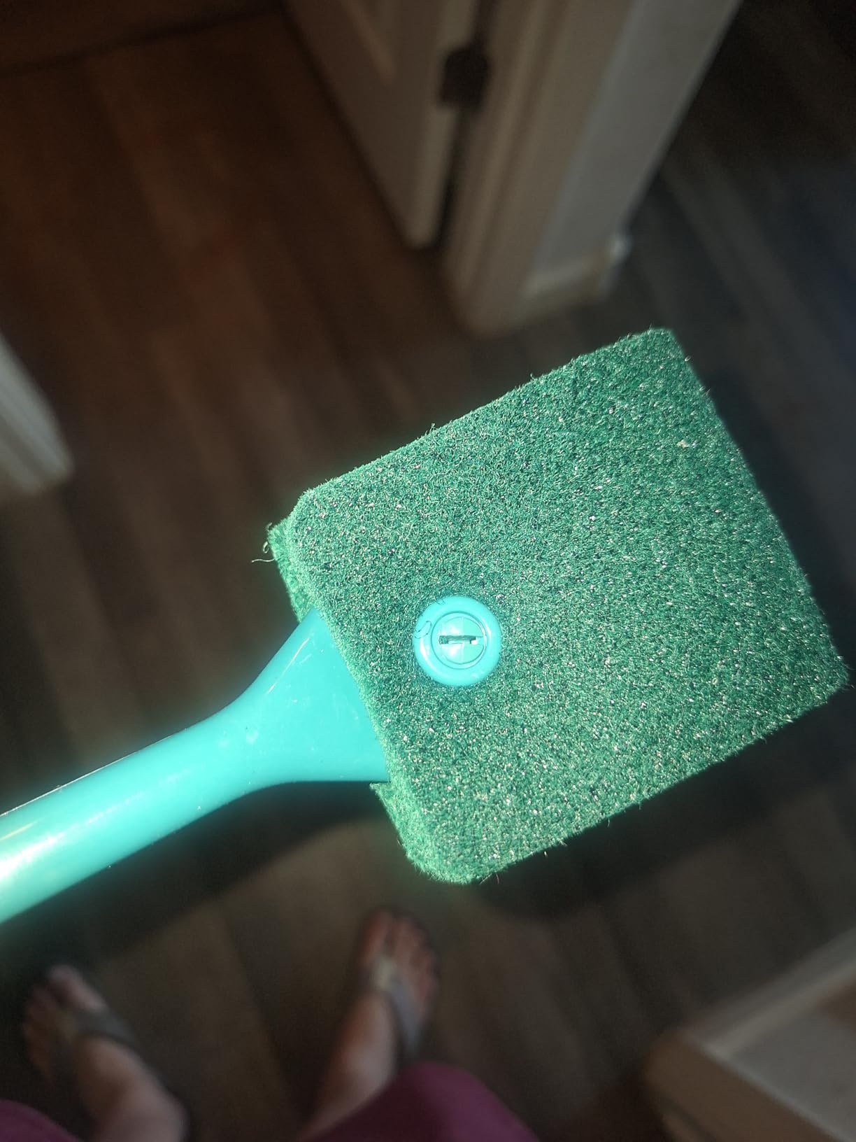 AQUANEAT Fish Tank Cleaning Tools, Aquarium Double Sided Sponge Brush, Algae Scraper Cleaner with Long Handle customer photo 2