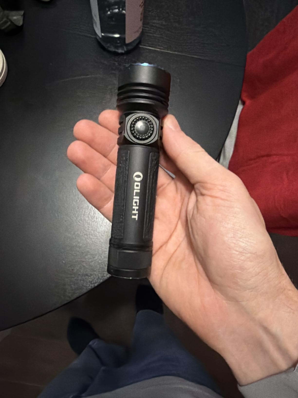 OLIGHT Seeker 4 Pro Rechargeable Flashlights, 4600 Lumens High Powerful Bright Light with USB C Holster, Waterproof IPX8 for Emergencies, Camping, Searching (Matte Black Cool White) customer photo 2