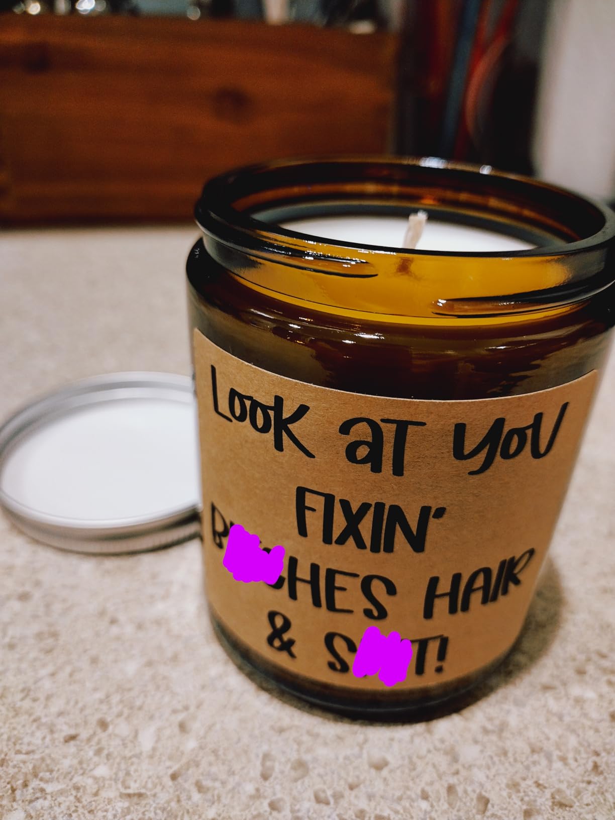 LEADO Hairstylist Candle - Hairdresser Gifts, Hair Stylist Gifts for Women, Men - Hair Salon Decor, Cosmetology Student Graduation Ideas - Funny Mothers Day, Birthday Present for Hair Dresser, Barber customer photo 1