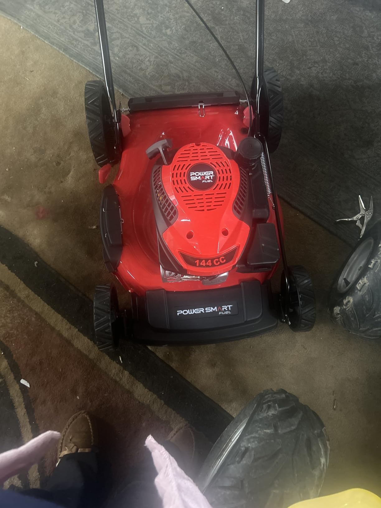 PowerSmart EasyGlide 21-Inch Gas Lawn Mower, 144cc 4-Stroke OHV Engine, Push Walk-Behind, 3-in-1 Mulch/Bag/Side Discharge, Steel Deck, 6 Height Adjustment customer photo 1