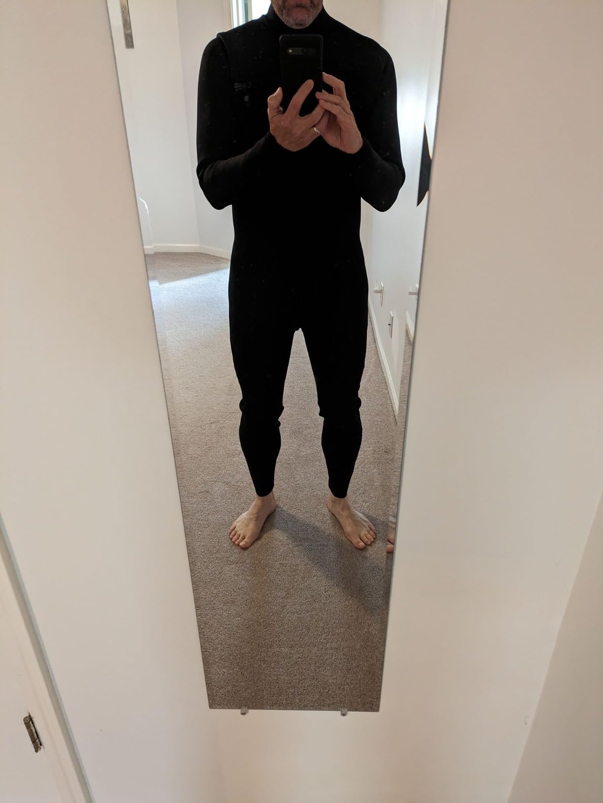 Lemorecn Men's Surfing Wetsuit Super Stretch Neoprene 4/3mm Chest Zip Full Wetsuit customer photo 1