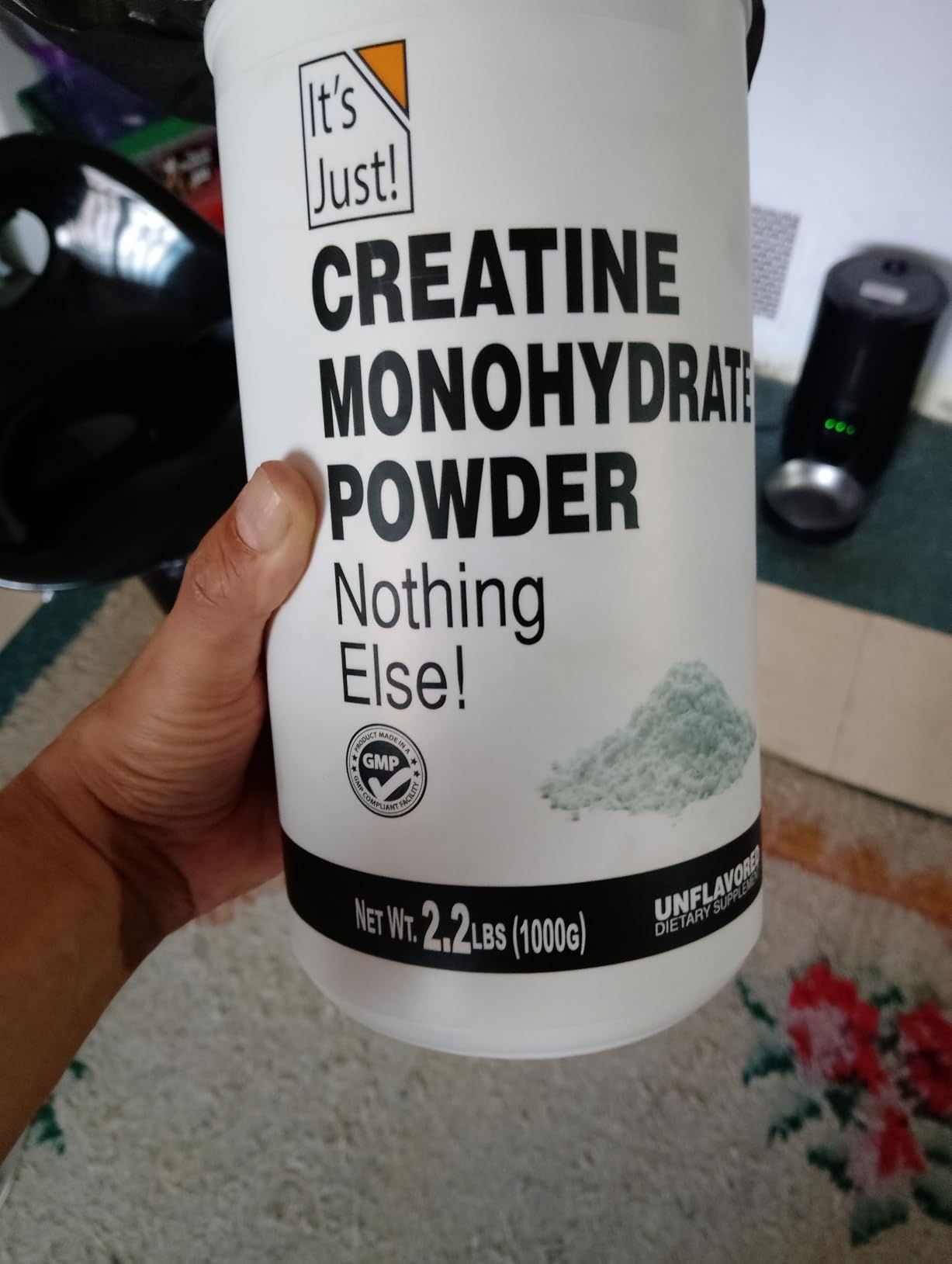 It's Just! - Creatine Monohydrate Powder, Pure Creatine Powder, Made in USA, 3rd Party Lab Tested - 500g / 100 Servings customer photo 2