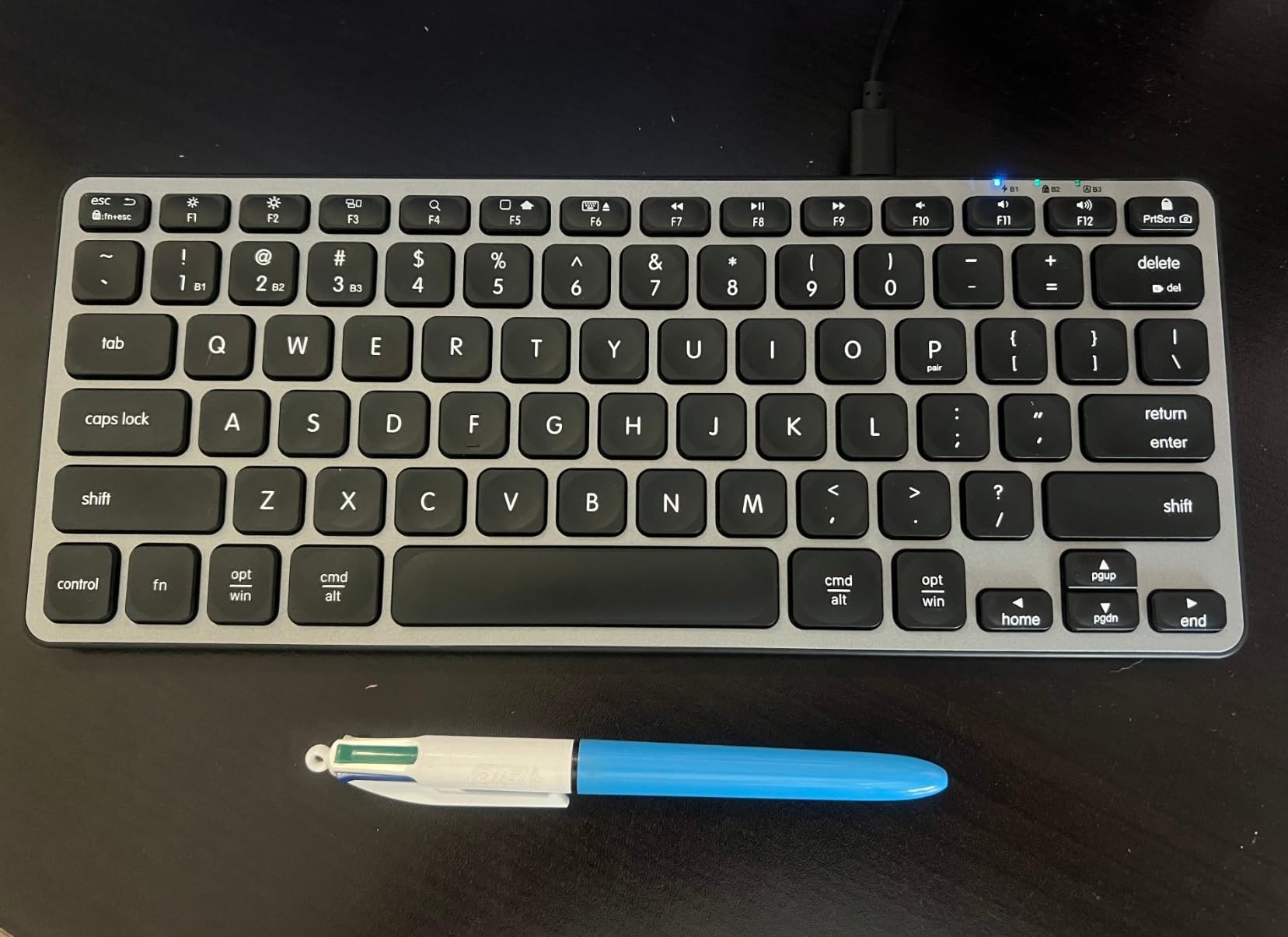 Macally Wireless Bluetooth Keyboard for Mac - Premium Multi Device Connectivity - Compatible Apple Keyboard for MacBook Pro/Air, iMac, Mac mini, iPad, Laptop, and PC customer photo 1