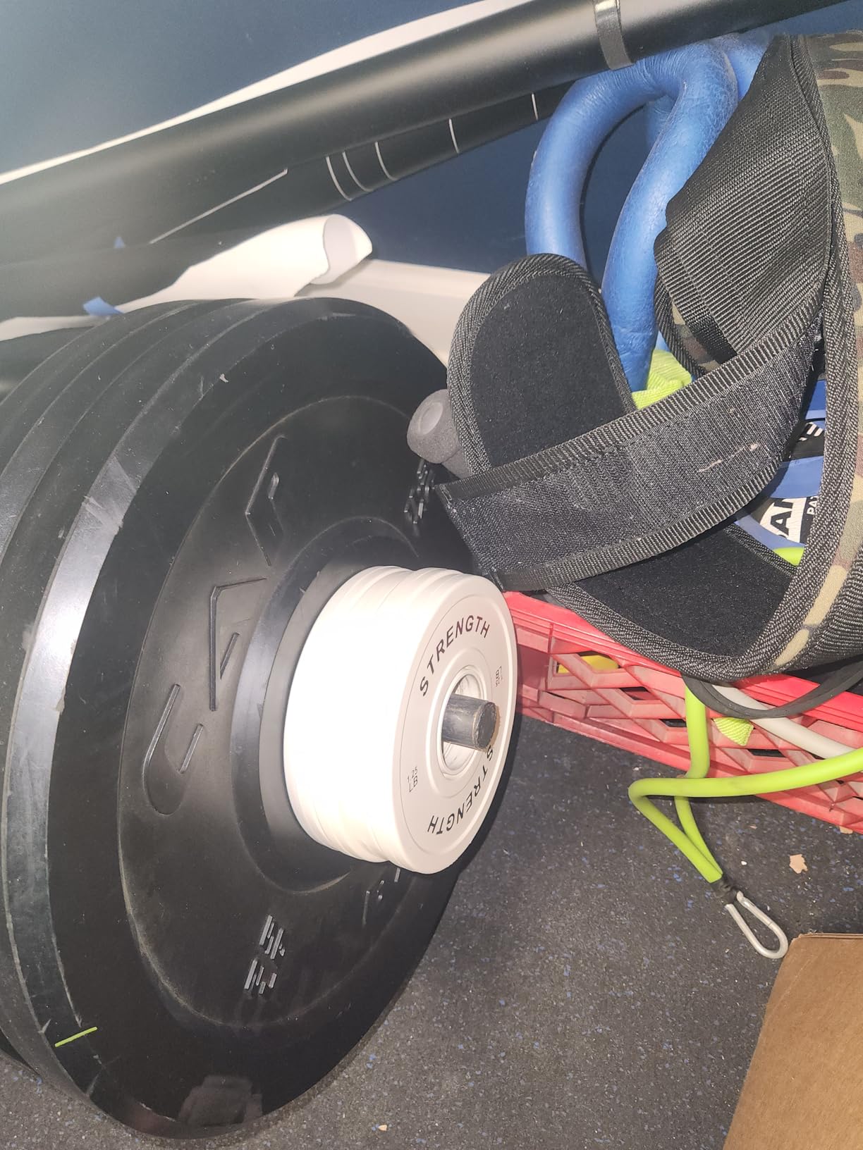 2-Inch Olympic Bumper Plates, 100% Virgin Rubber Low Bounce Barbell Weight Plates for Home Gym Strength Training customer photo 1