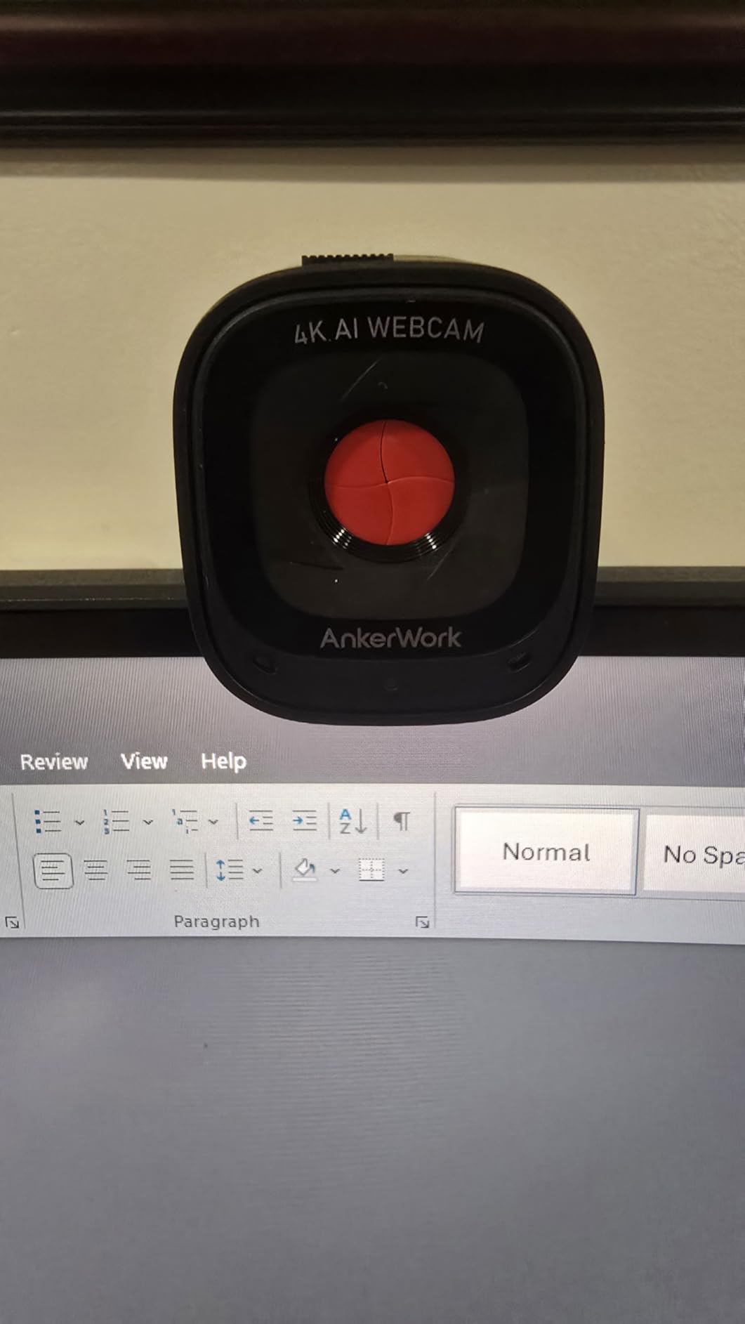 Anker AnkerWork C310 Webcam, 4K Webcam, 12 Megapixel, AI Auto Focus, AI Framing, AI Noise Canceling Mic, Built-in Privacy Cover, and Adjustable FOV, 1080p@60FPS HDR, for Video Calls and Livestreams customer photo 1