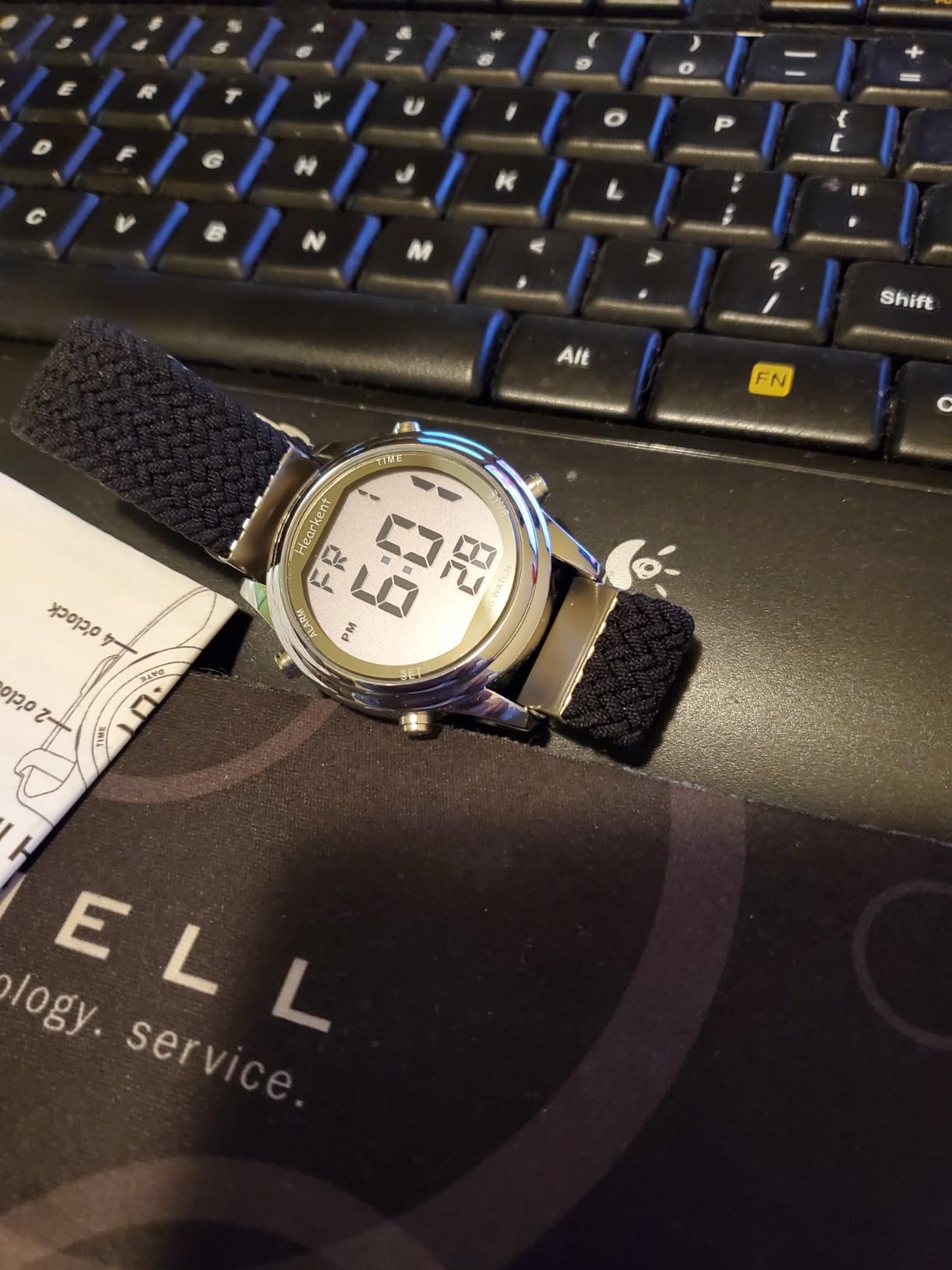 Hearkent Digital Talking Watch for Ladies with American Accent Voice LCD Big Numbers Watch for Visually impaired, Elderly or Blind People customer photo 2