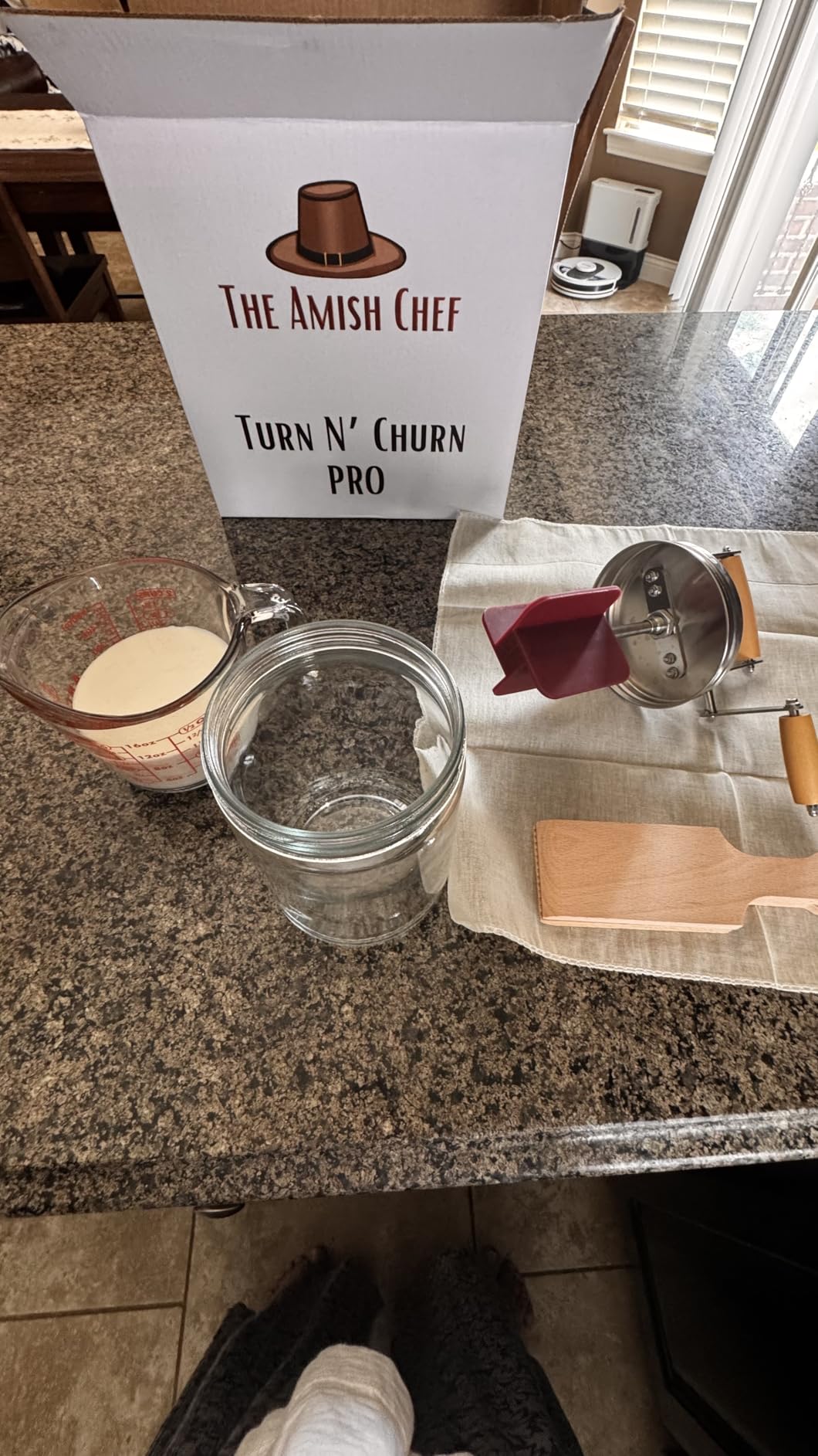 Dazey Butter Churner - Butter Crock, Cheese Cloth, Paddles, Recipe Book INCLUDED- Hand Crank Churn Manual Butter Maker- Create Delicious Homemade Butter With Your Own Dazey Churner customer photo 2