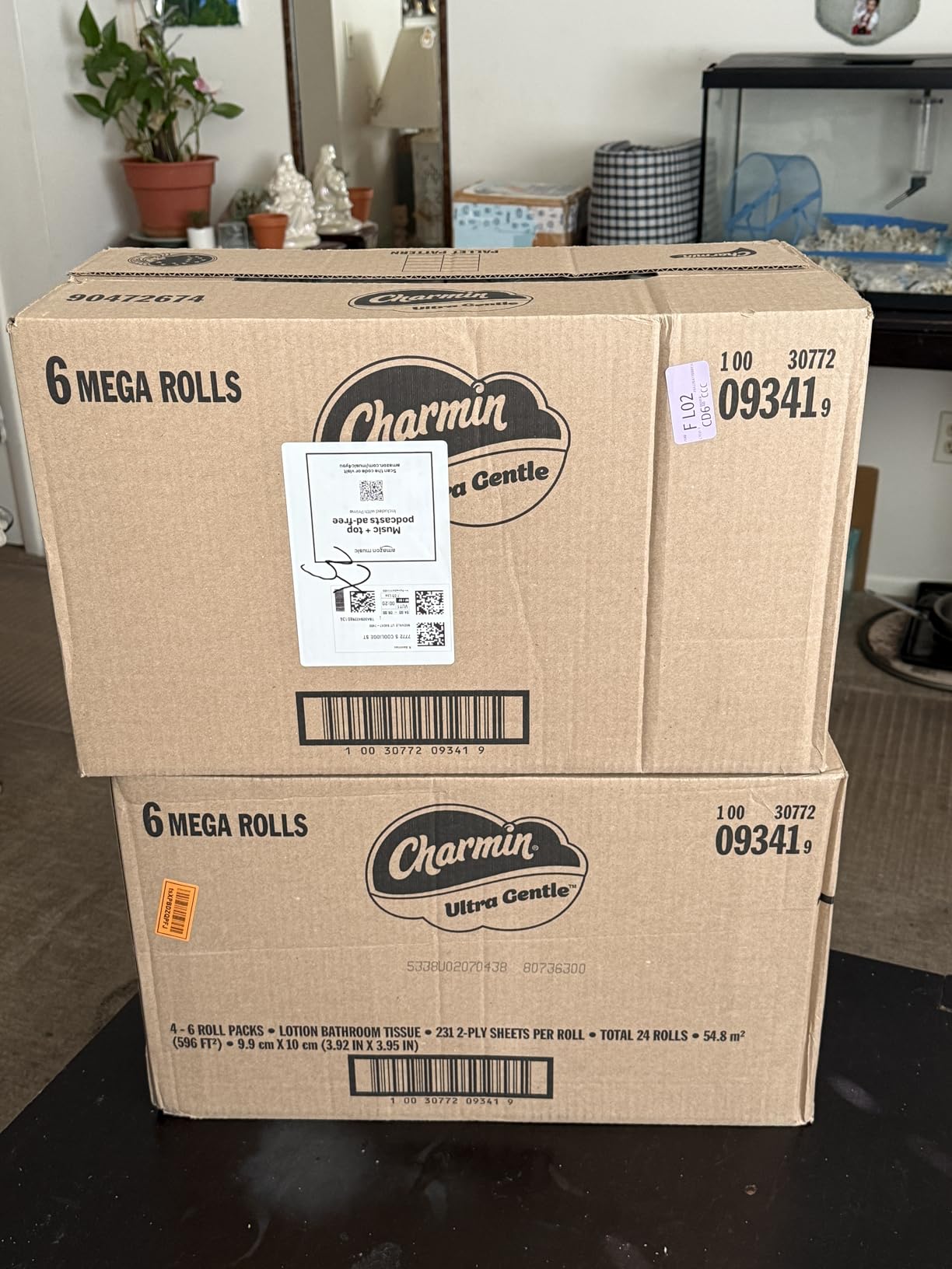 Charmin Ultra Gentle Toilet Paper, 9 Mega Rolls, 231 Sheets Per Roll customer photo 1