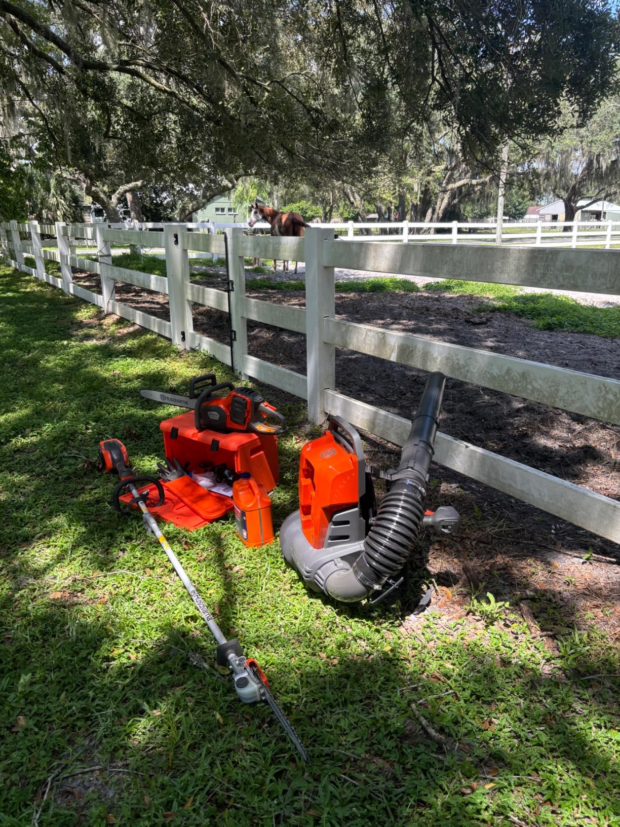 Husqvarna Power Axe 350i Cordless Electric Chainsaw, 18 Inch Chainsaw with Brushless Motor and Quiet Superior Cutting Power, 40V Lithium-Ion 7.5 Ah Battery and Charger Included customer photo 1