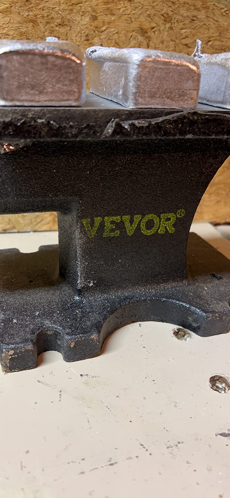 VEVOR Single Horn Anvil, 9 Lbs Cast Steel Anvil, High Hardness Rugged Round Horn Anvil Blacksmith customer photo 1