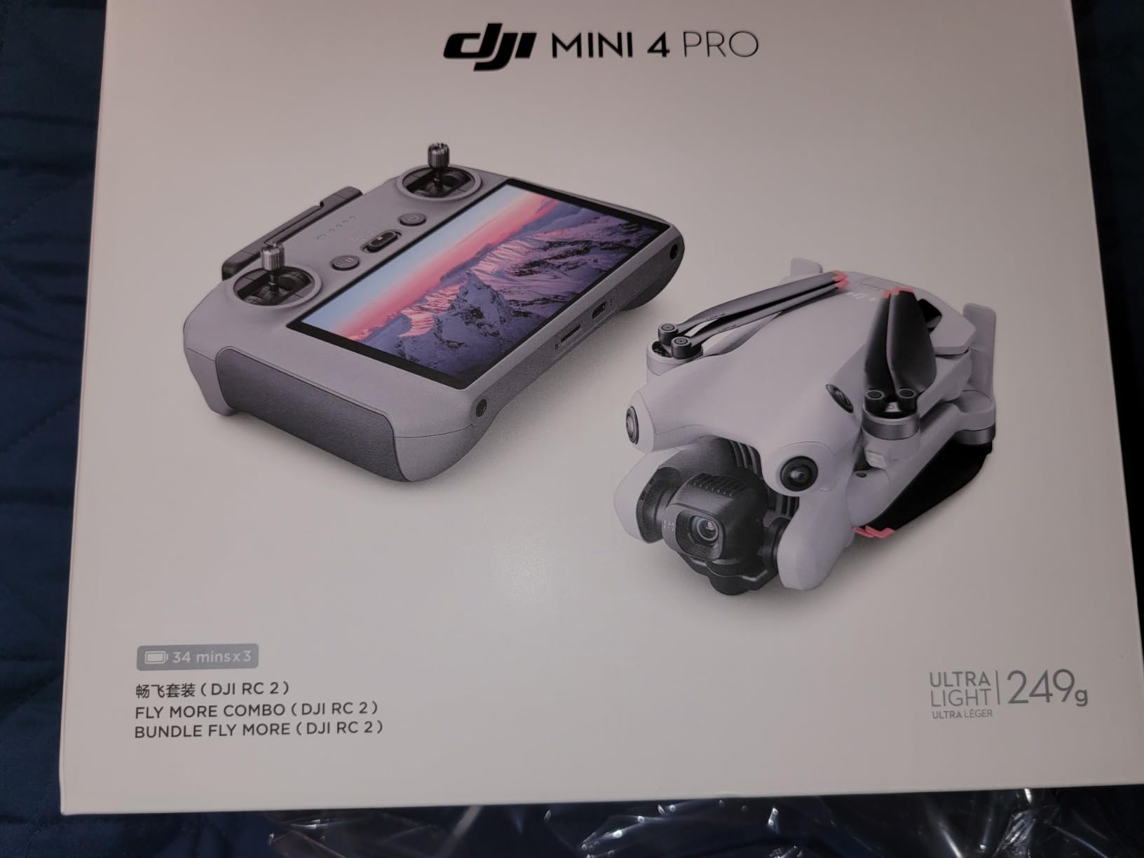 DJI Mini 4 Pro (DJI RC 2), Drones with Camera for Adults 4K, Under 0.549 lbs/249 g, 34 Mins Flight Time, 20km Max Video Transmission Distance, Omnidirectional Vision Sensing, Mini Drone for Beginners customer photo 2