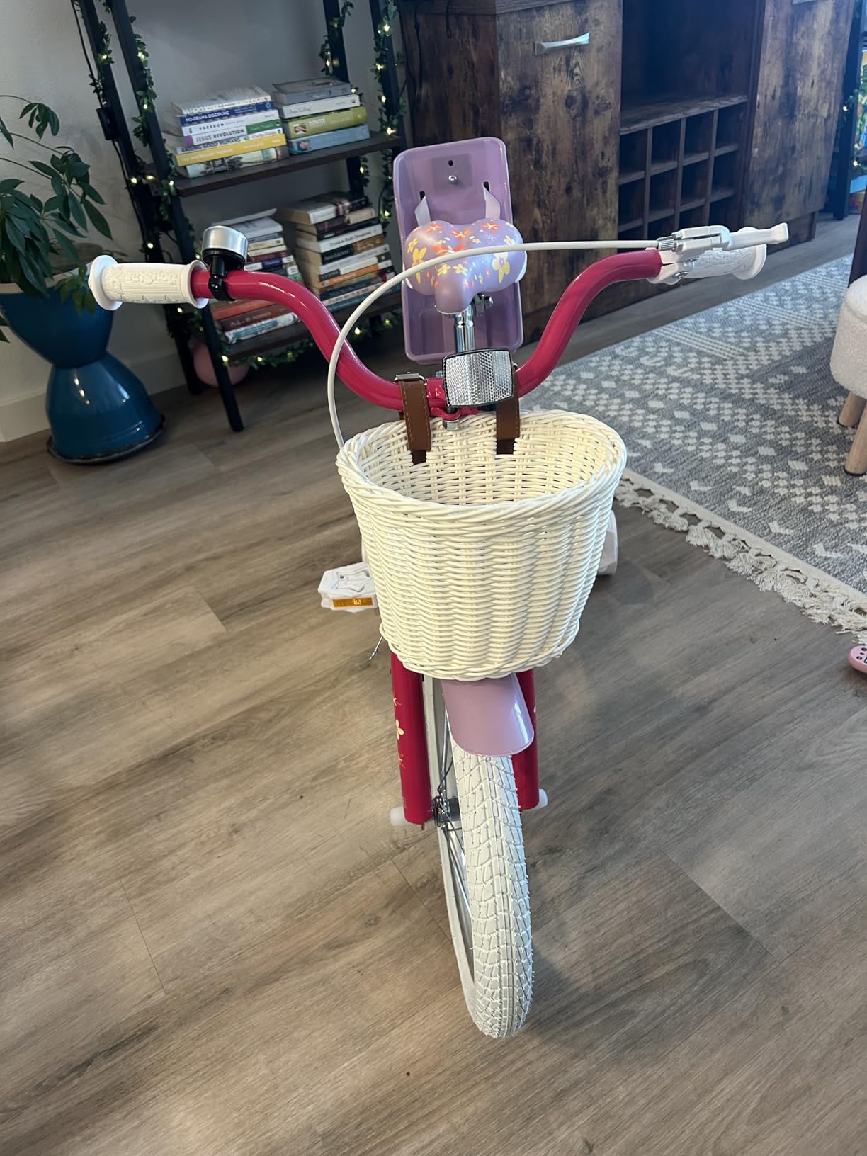 JOYSTAR Unicorn Kids Bike for Girls Ages 2-9 Years Old, 12 14 16 18 Inch Kids Bike with Training Wheels, Doll Seat, Streamers and Basket, Toddler Girl Bicycle, Multiple Colors customer photo 1