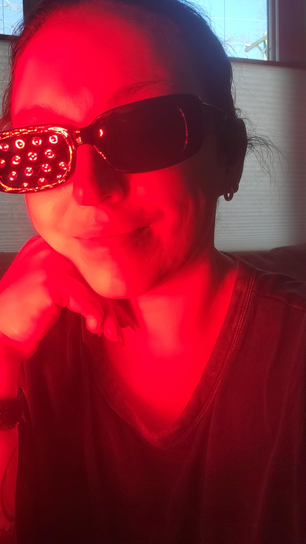 Hooga Red Light Therapy Panel Device - 630nm 660nm 810nm 850nm Red & Near Infrared Light Therapy, LED Light Therapy Lamp, 150 Quad Chip LEDs, Adjustable Brightness, Pulse Mode - ULTRA750 customer photo 1