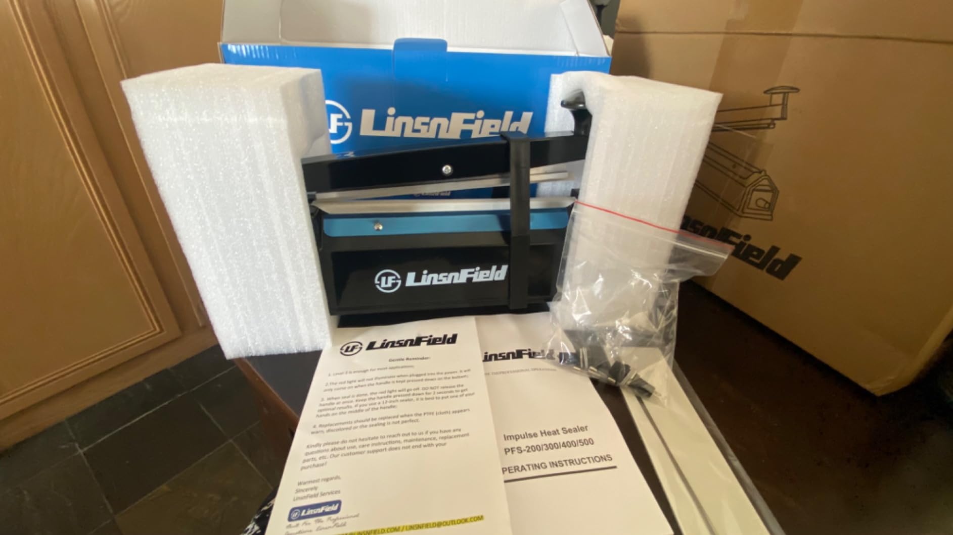 Sealer Pro - 12 inch Impulse Heat Sealer - 7mm Sealing Width - Manual Heat Sealer Machine for All Bags - Most Heavy Duty for Strong, Secure Sealing for Long Term Food Storage, Deep Blue customer photo 2