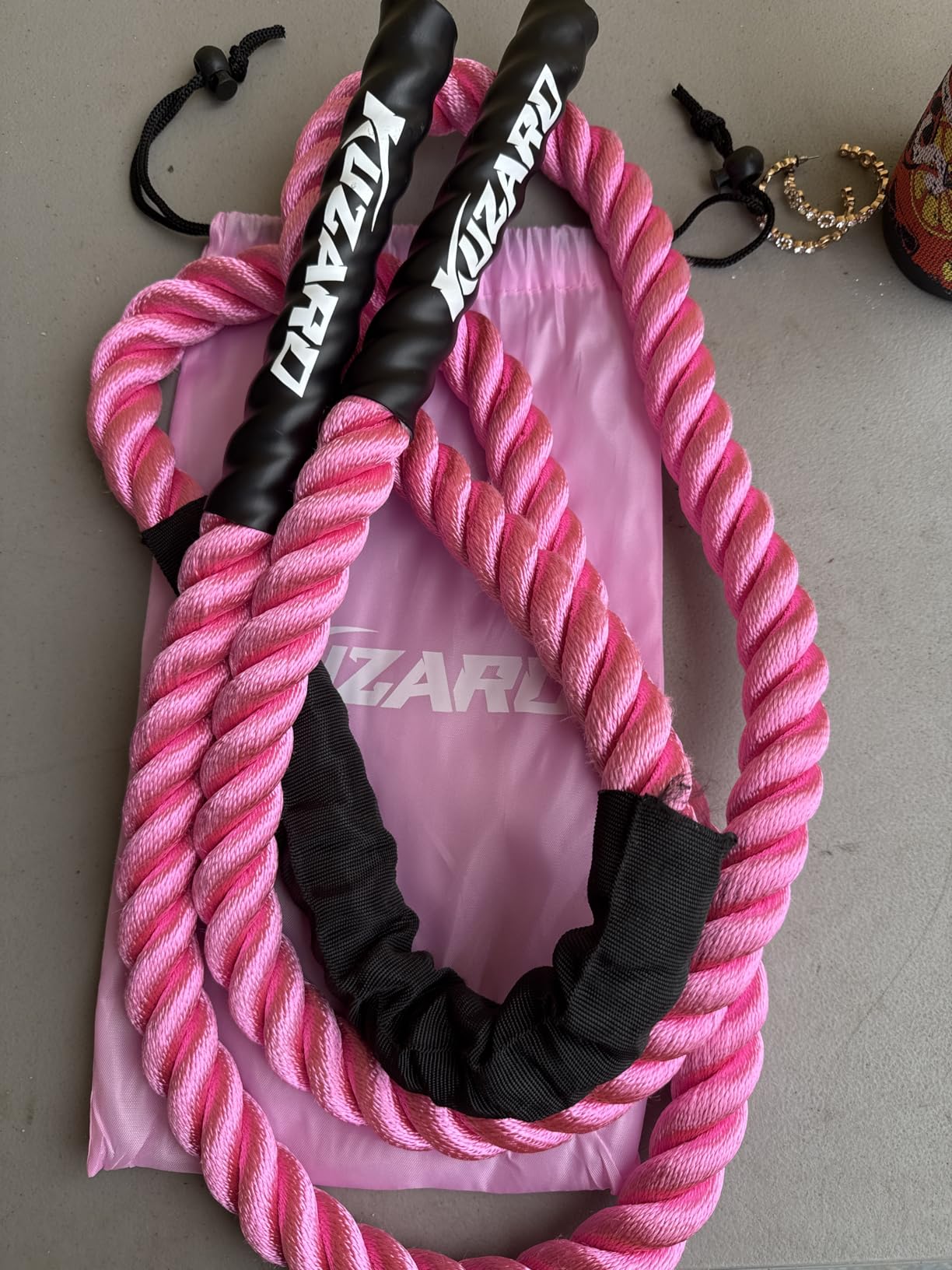 Jump Rope, Weighted Jump Rope for Women, Heavy Jump Ropes for Fitness, Home Gym Exercise Equipment, Adult Skipping Rope for Improve Strength, Weight Loss, Boxing Training,Total Body Workout Equipment customer photo 1