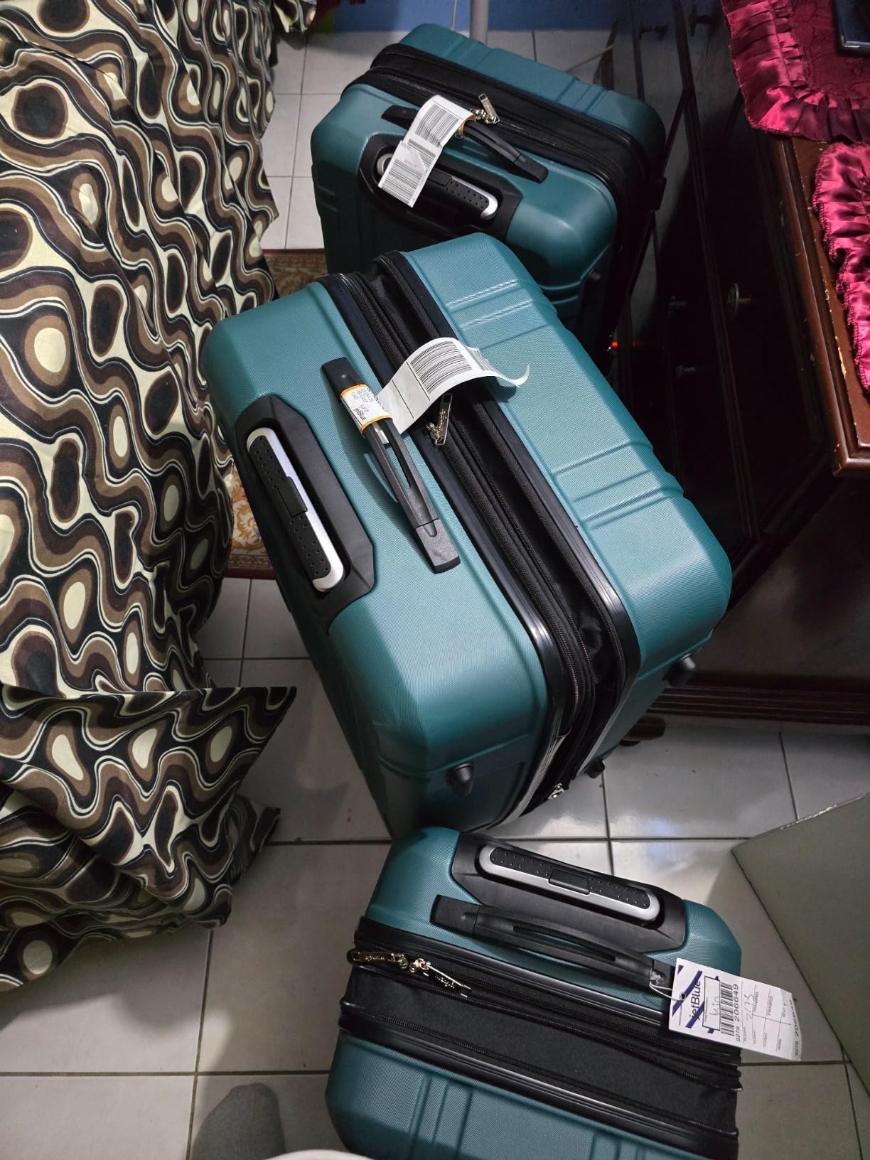 Wrangler 3 Piece Astral Travel Luggage Set, Fog customer photo 2