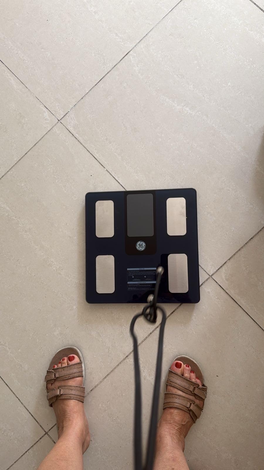 GE Smart Scale for Body Weight, BMI, Fat, Muscle Mass, Digital Bathroom Scales 500lbs Bluetooth 11.8